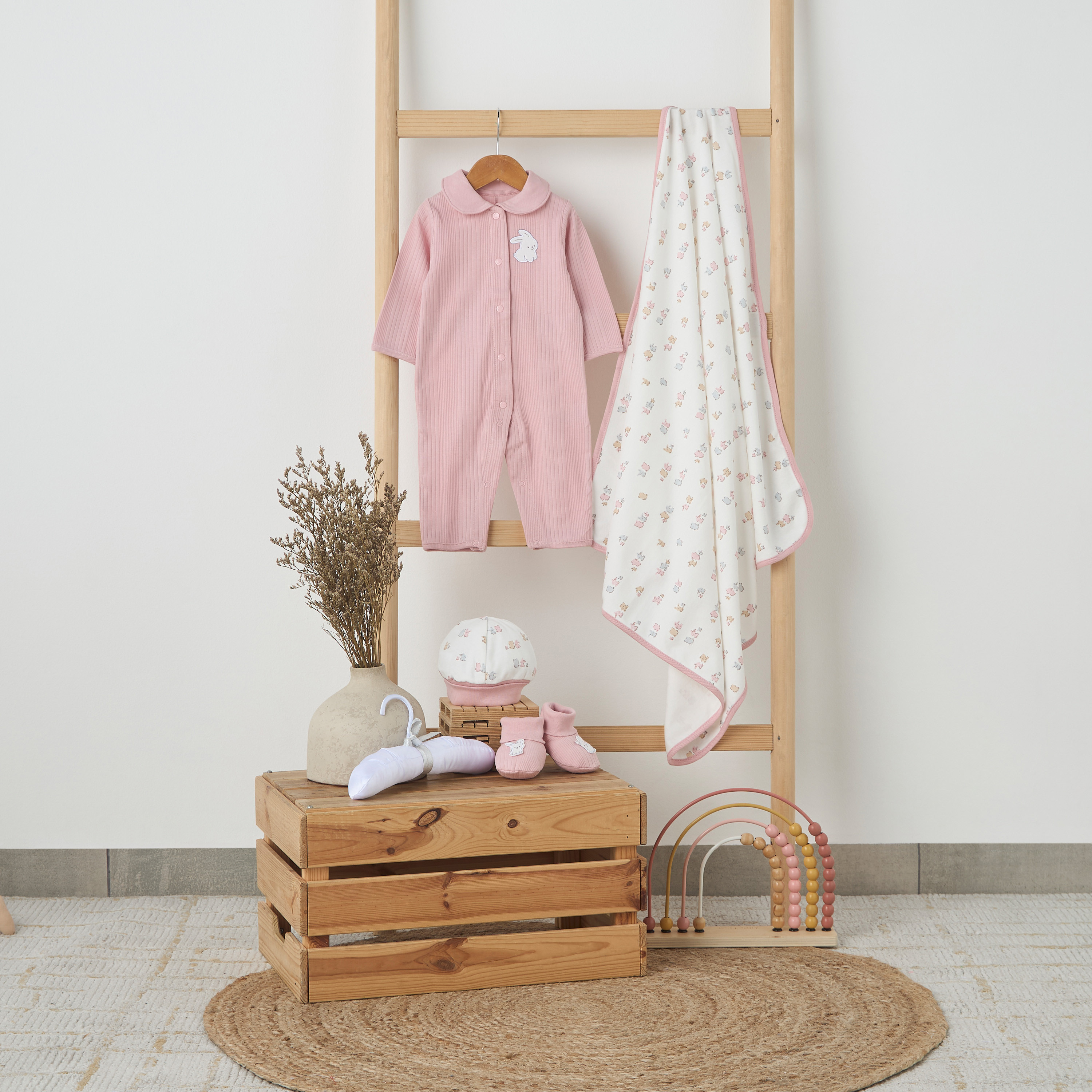 طقم ملابس هدايا 5 قطع بطبعات أرنب من جونيورز-baby-girls-clothing-setsandcoords-image-10