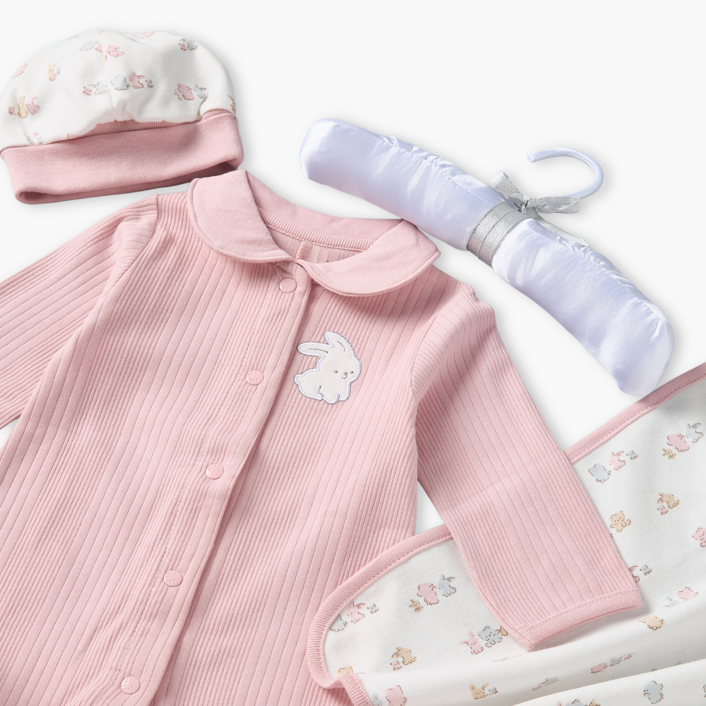 طقم ملابس هدايا 5 قطع بطبعات أرنب من جونيورز-baby-girls-clothing-setsandcoords-image-7