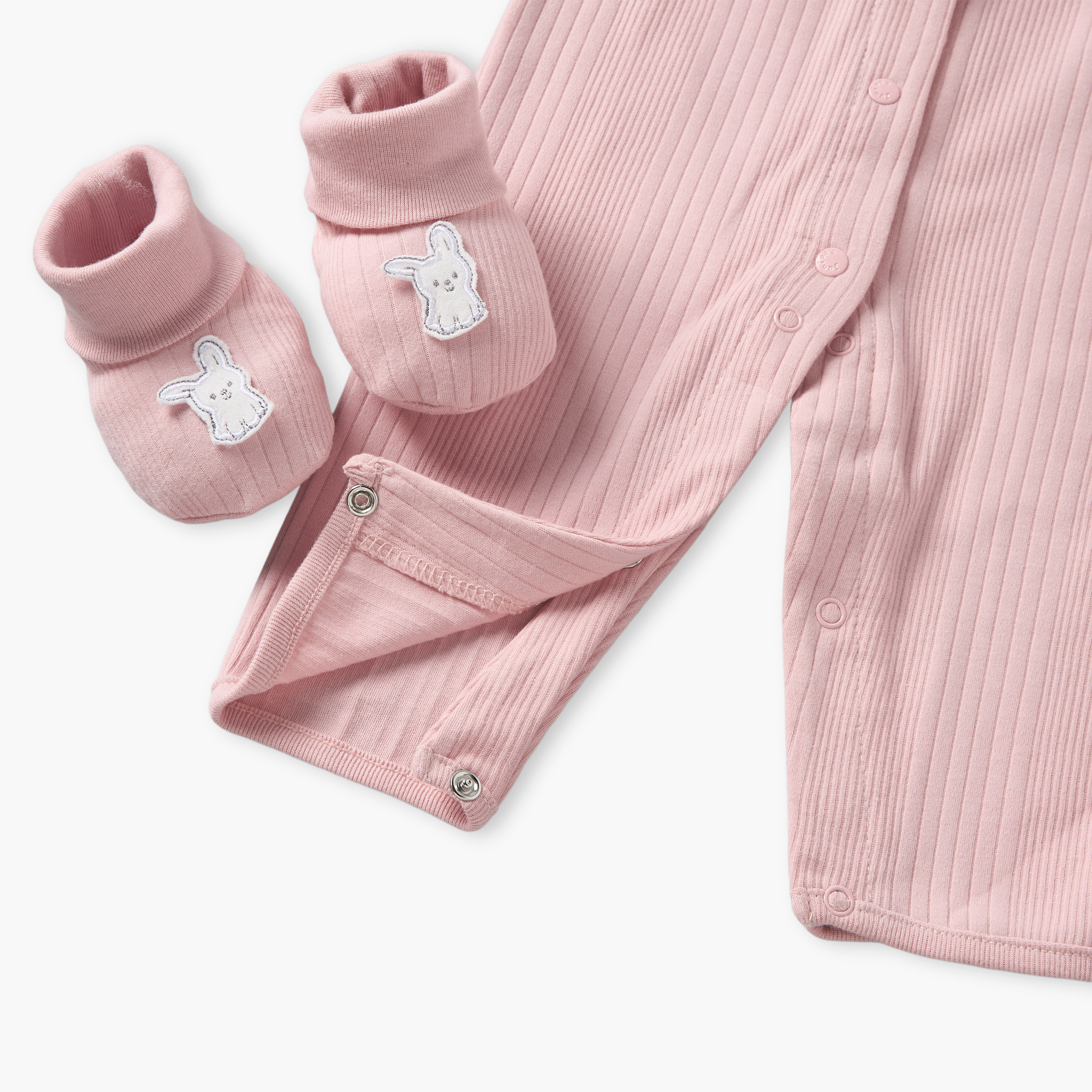 طقم ملابس هدايا 5 قطع بطبعات أرنب من جونيورز-baby-girls-clothing-setsandcoords-image-8