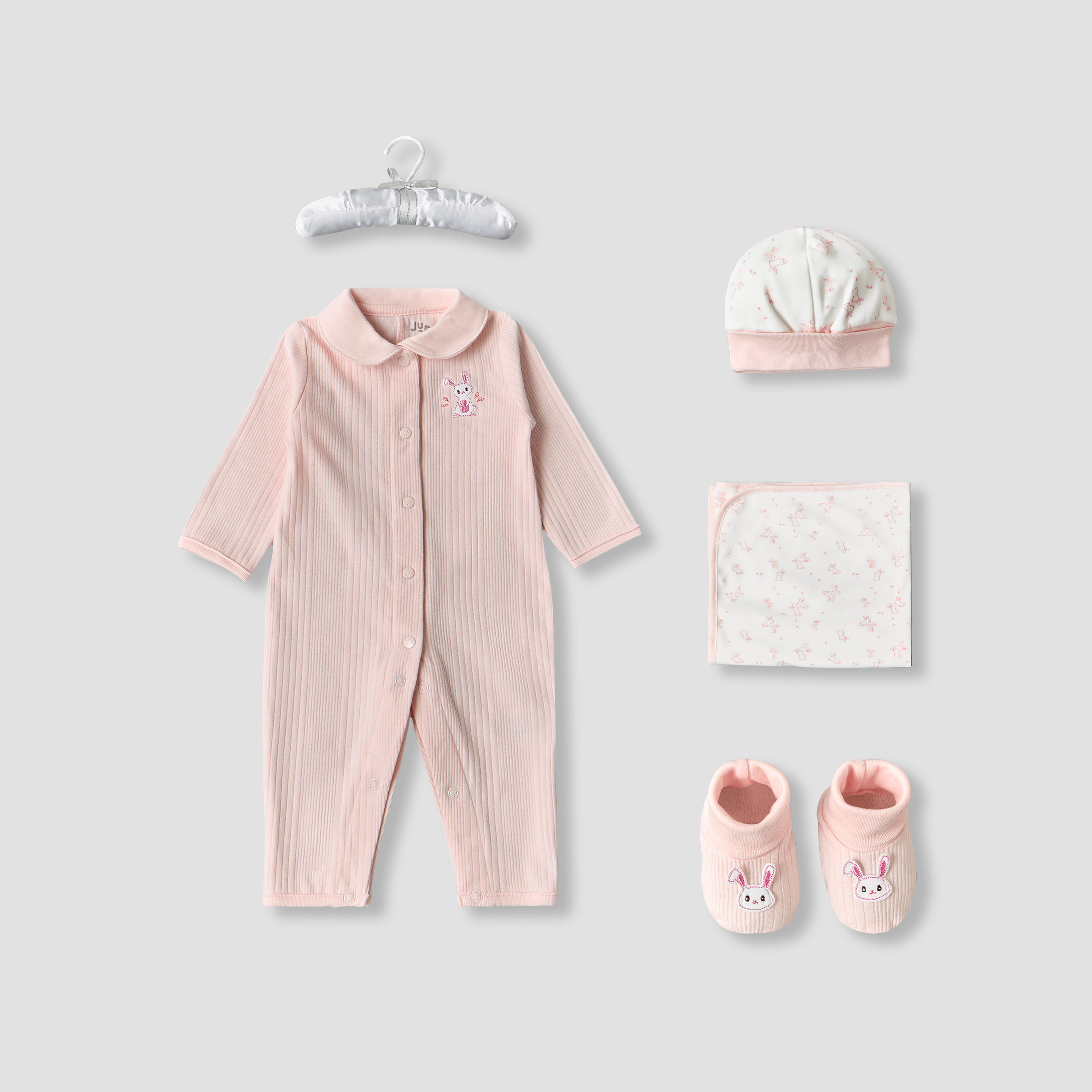 Set of 5 Juniors Clothing Gift Set with Print-baby-girls-clothing-setsandcoords-image-2