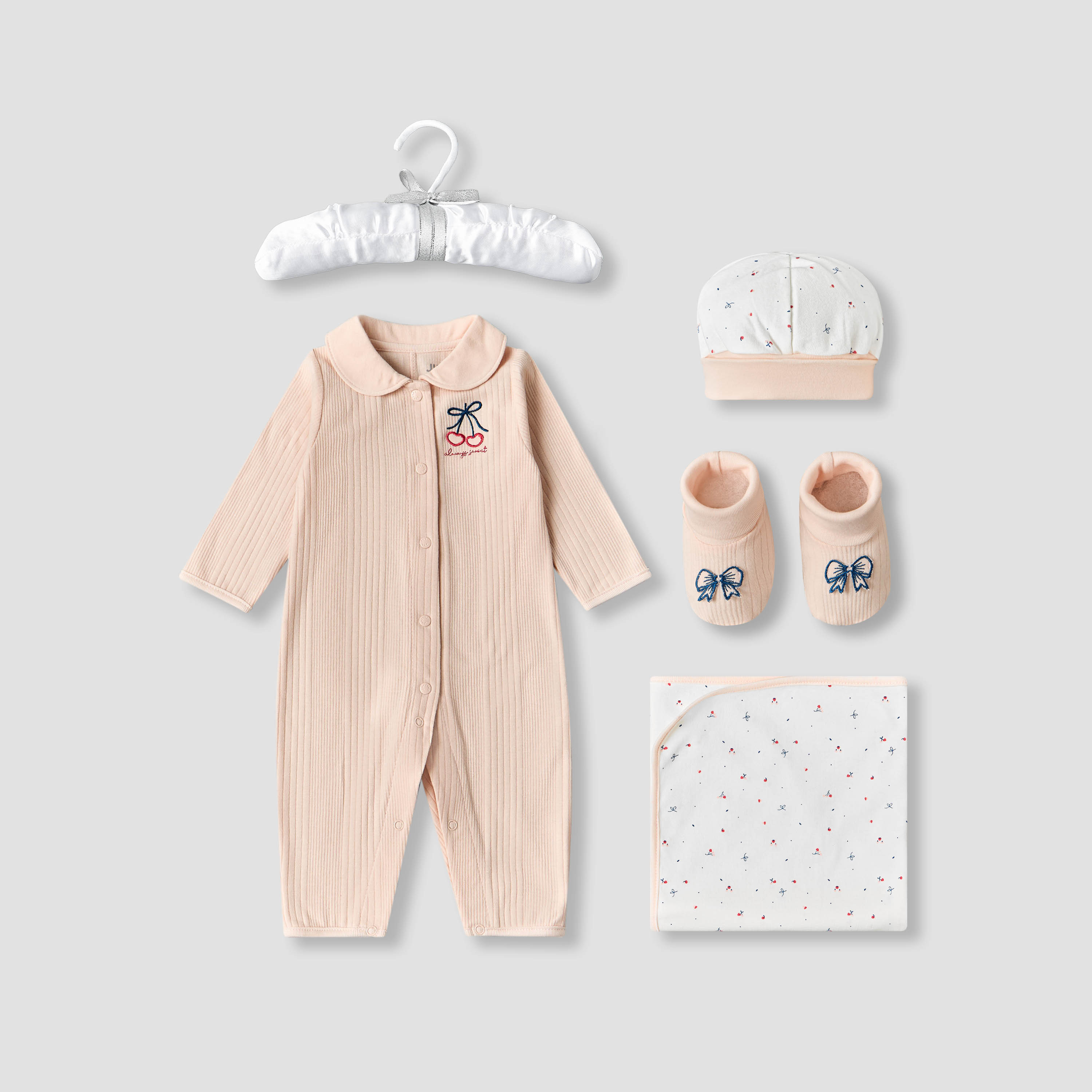 Set of 5 Juniors Clothing Gift Set with Print-baby-girls-clothing-setsandcoords-image-2