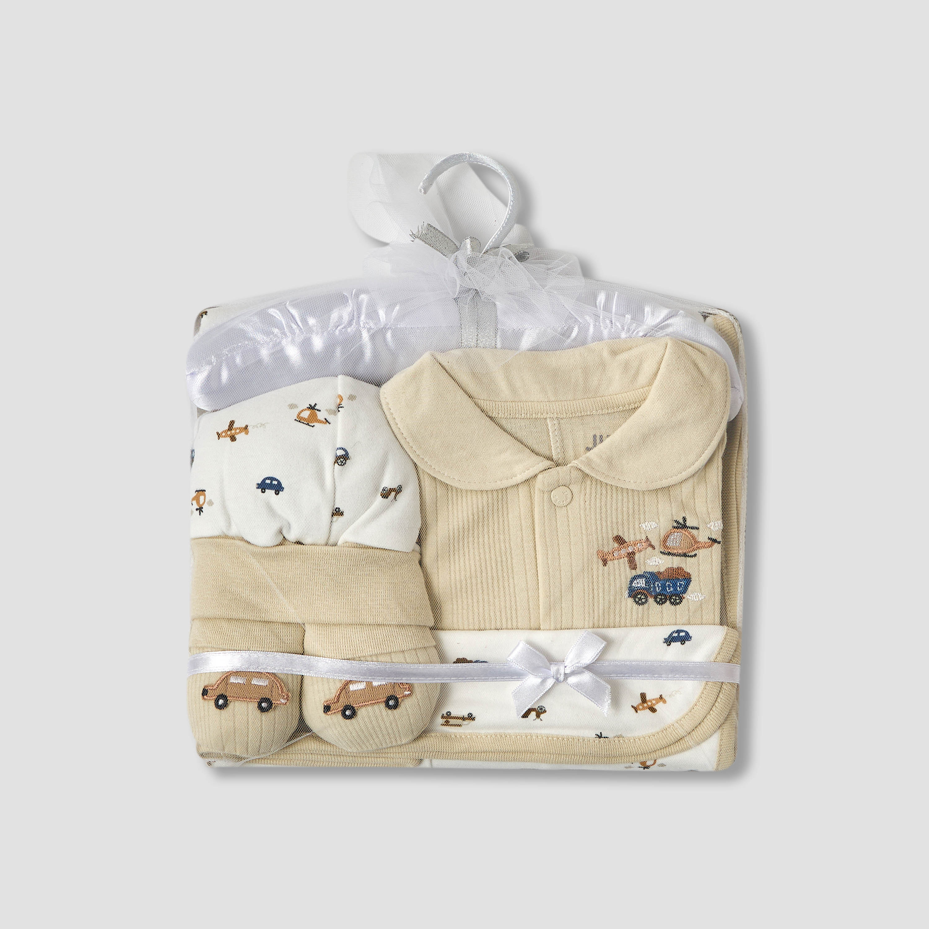 طقم من 5 - طقم هدايا ملابس بطبعات-baby-boys-clothing-setsandcoords-image-1