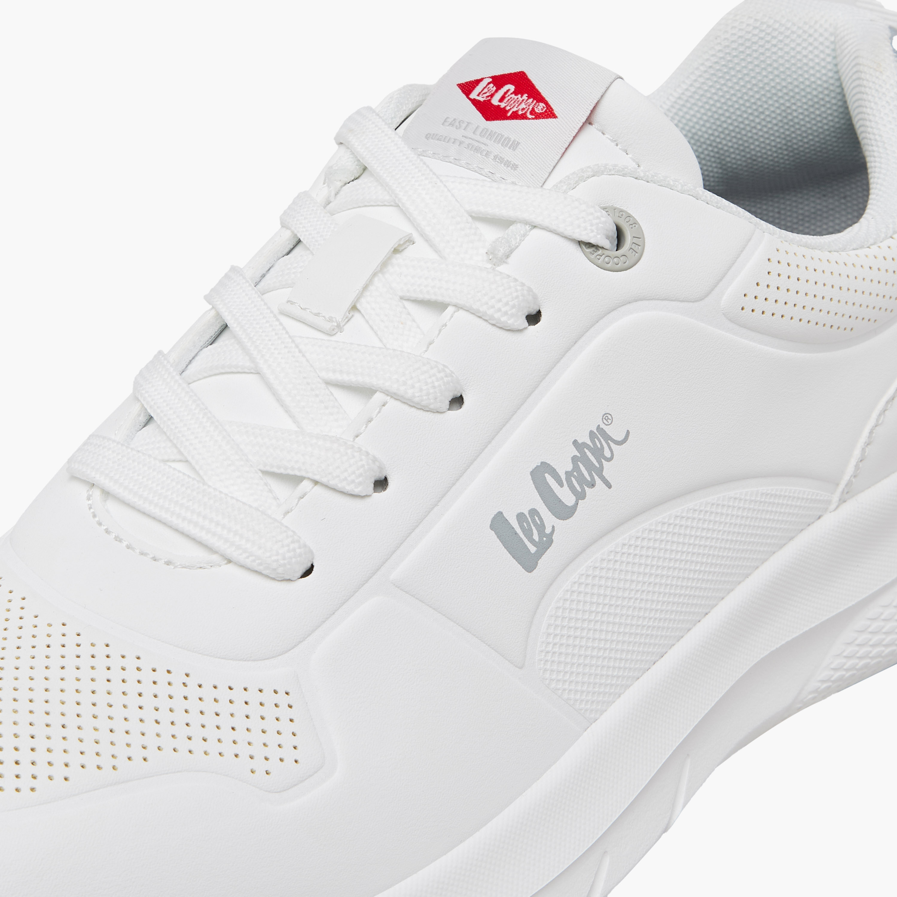 Lee Cooper Men's Logo Print Sneakers with Lace-Up Closure-men-shoes-sneakers-image-5