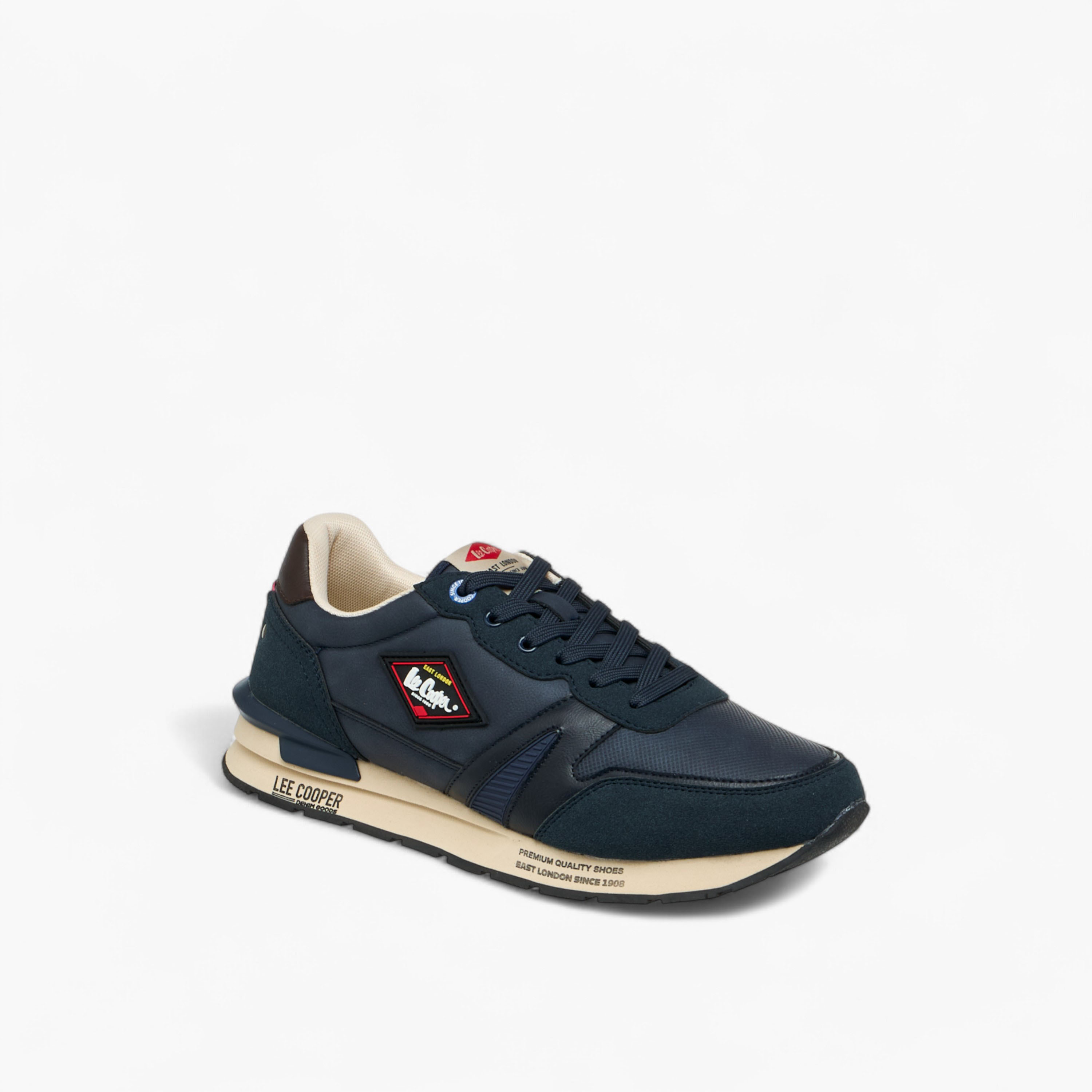 Lee Cooper Men's Panelled Lace-Up Sneakers-men-shoes-sneakers-image-2