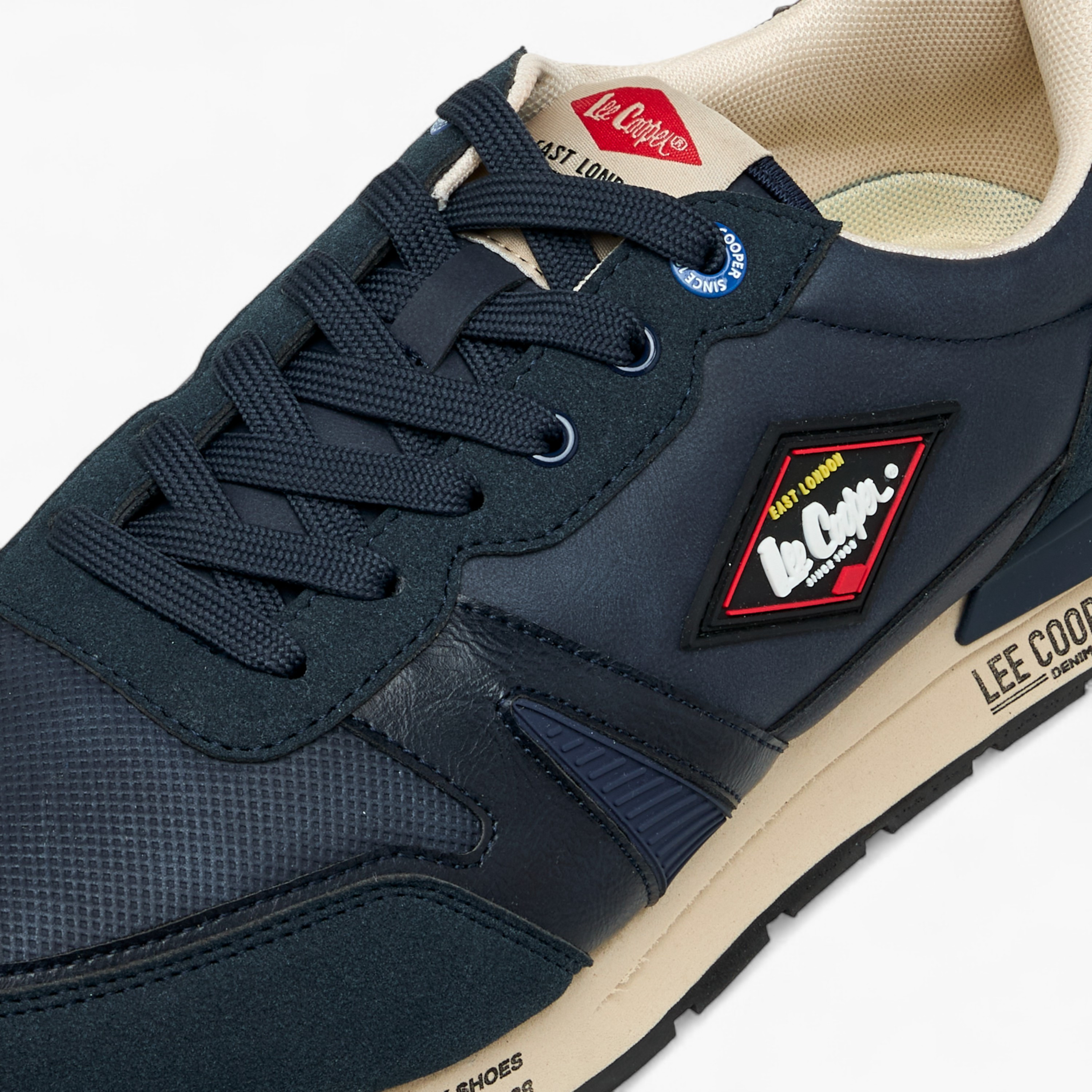 Lee Cooper Men's Panelled Lace-Up Sneakers-men-shoes-sneakers-image-4
