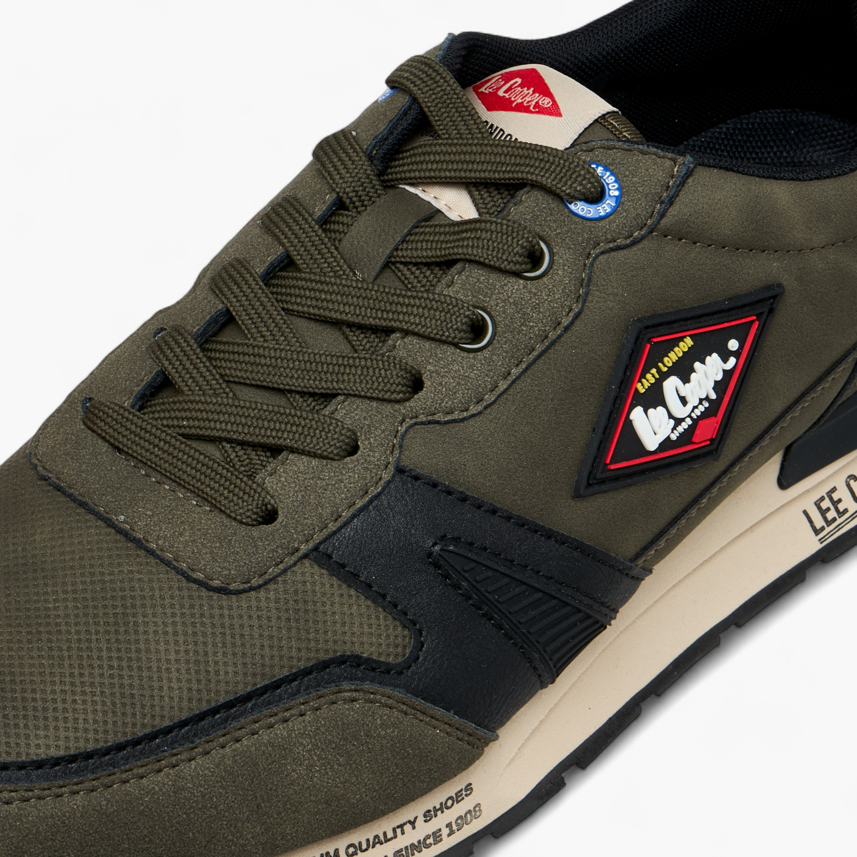 Lee Cooper Men's Panelled Lace-Up Sneakers-men-shoes-sneakers-image-9