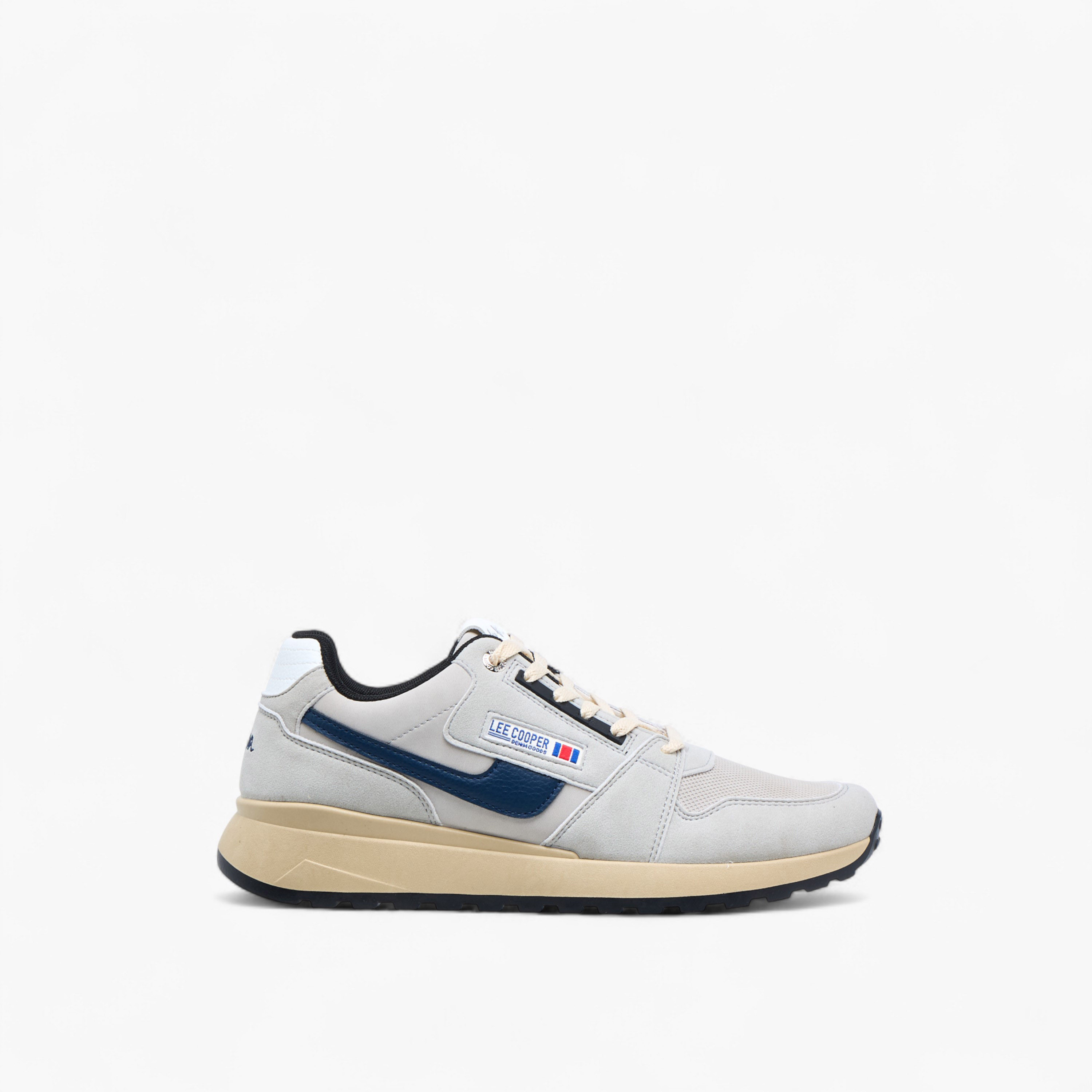 Lee Cooper Men's Panelled Lace-Up Sneakers-men-shoes-sneakers-image-3
