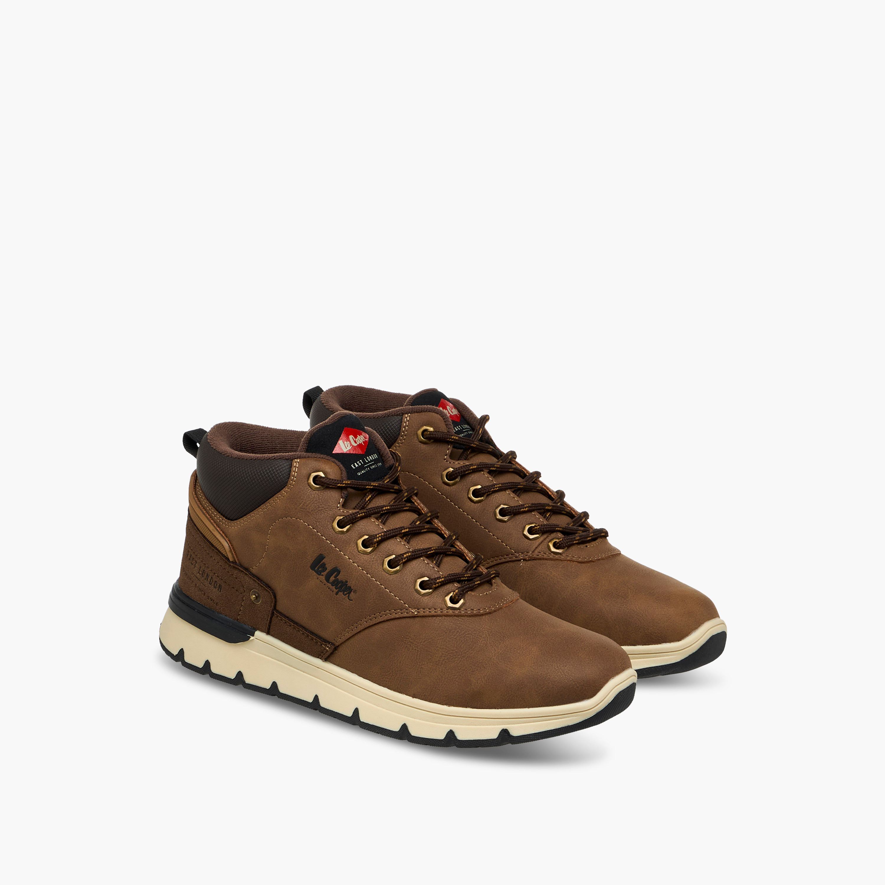 Lee Cooper Men's Panelled Lace-Up Chukka Boots-men-shoes-boots-image-1