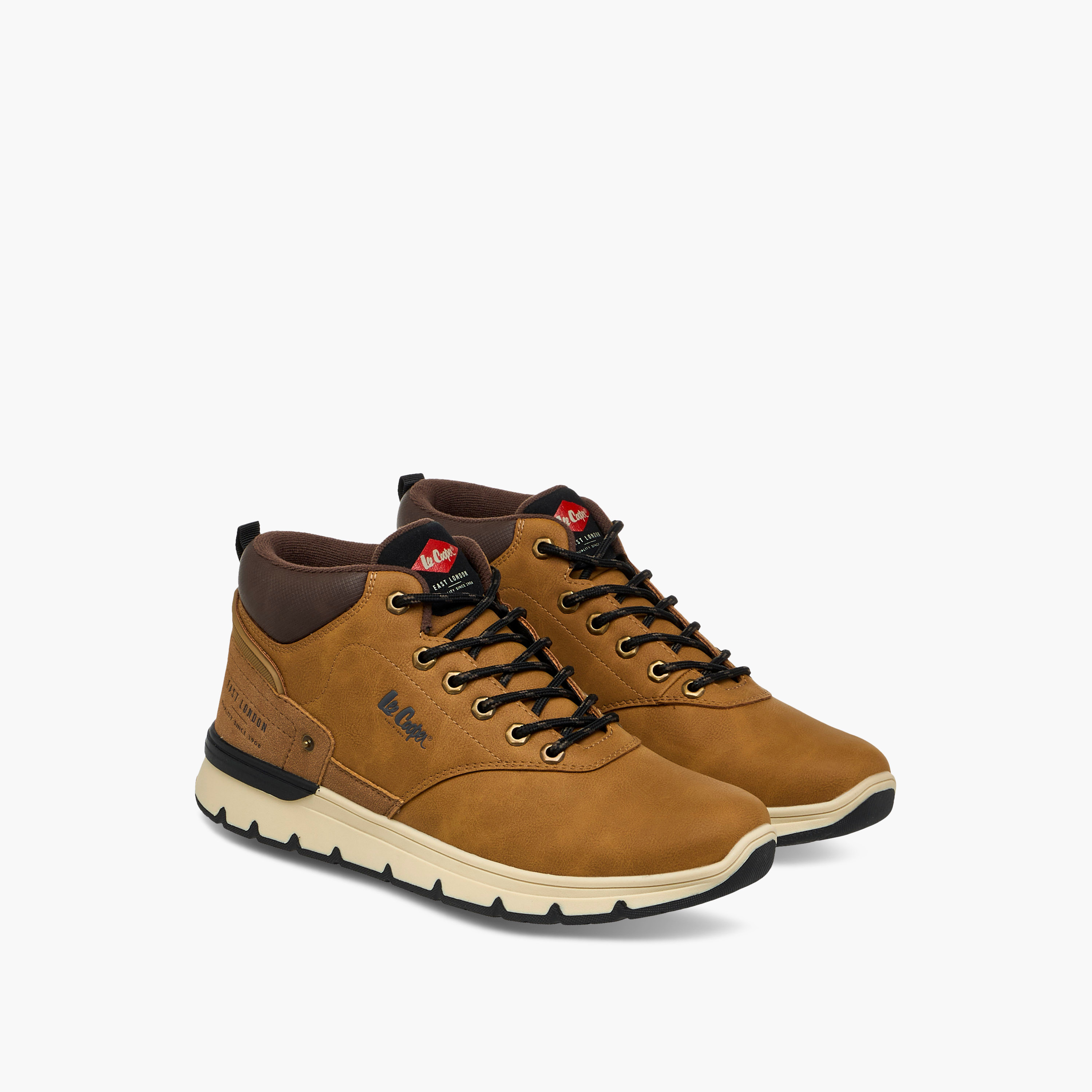 Lee Cooper Men's Panelled Lace-Up Chukka Boots-men-shoes-boots-image-1