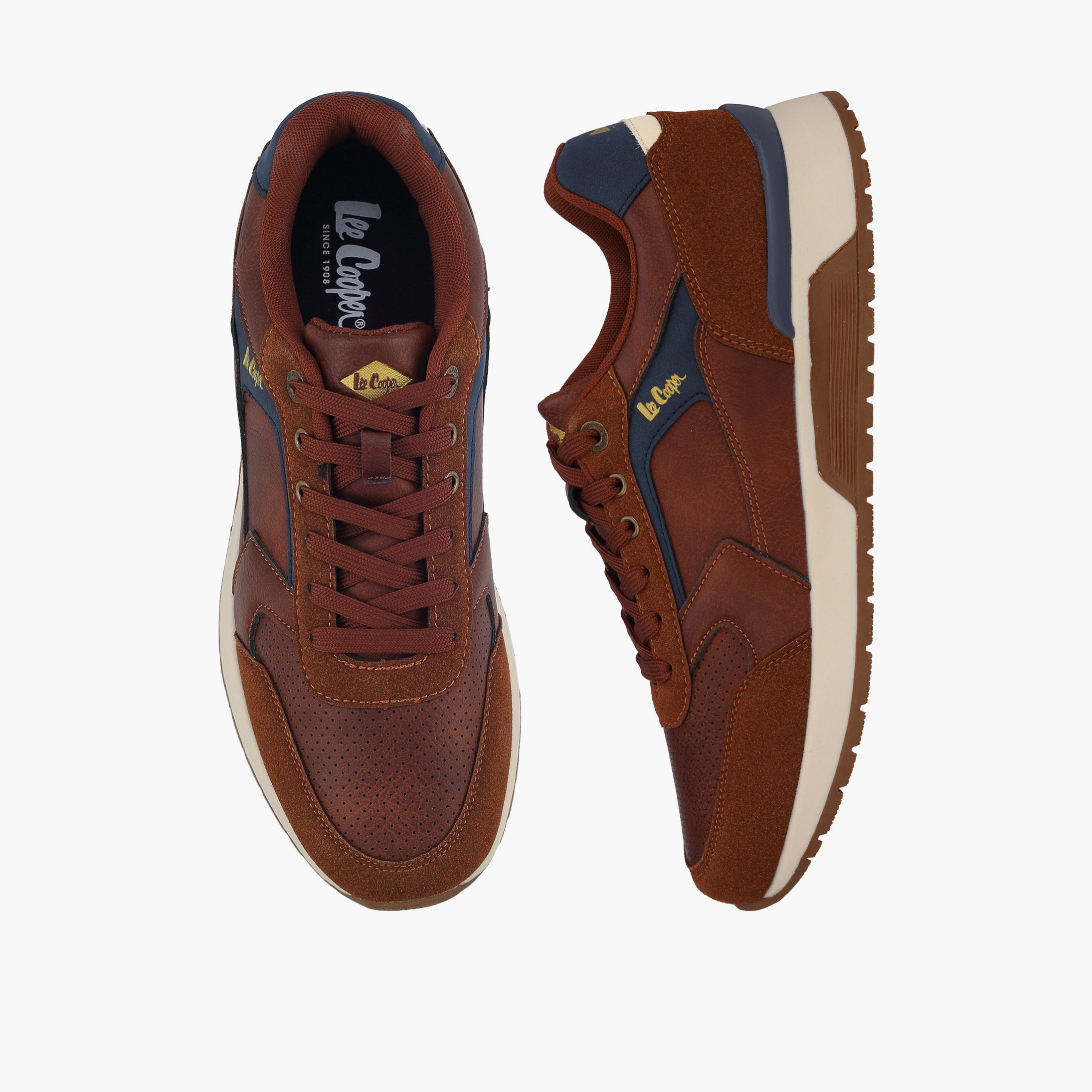 Lee Cooper Men Lace-Up Ankle Sneakers-men-shoes-sneakers-image-1