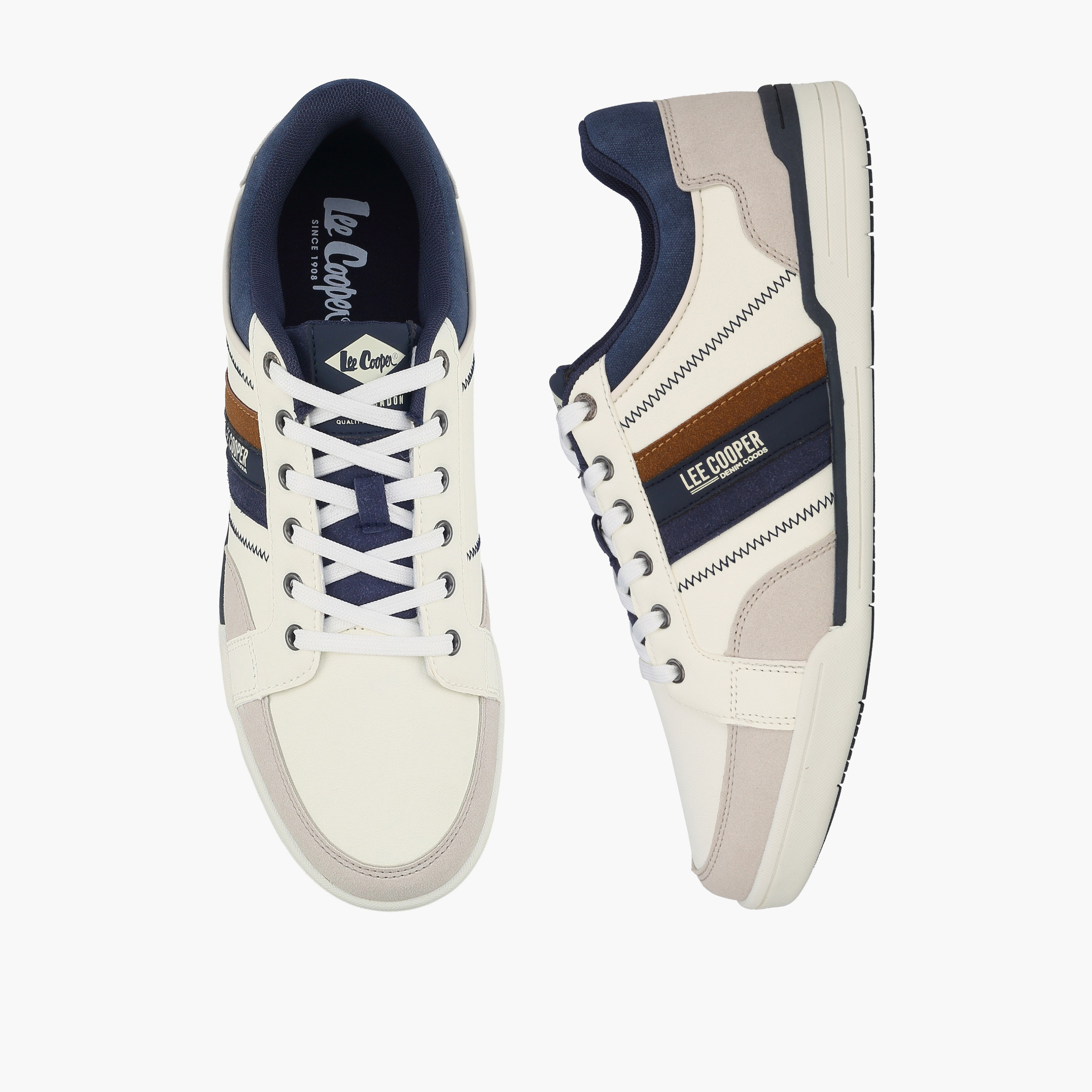 حذاء سنيكرز بطول الكاحل ورباط إغلاق للرجال من لي كوبر-men-shoes-sneakers-image-1