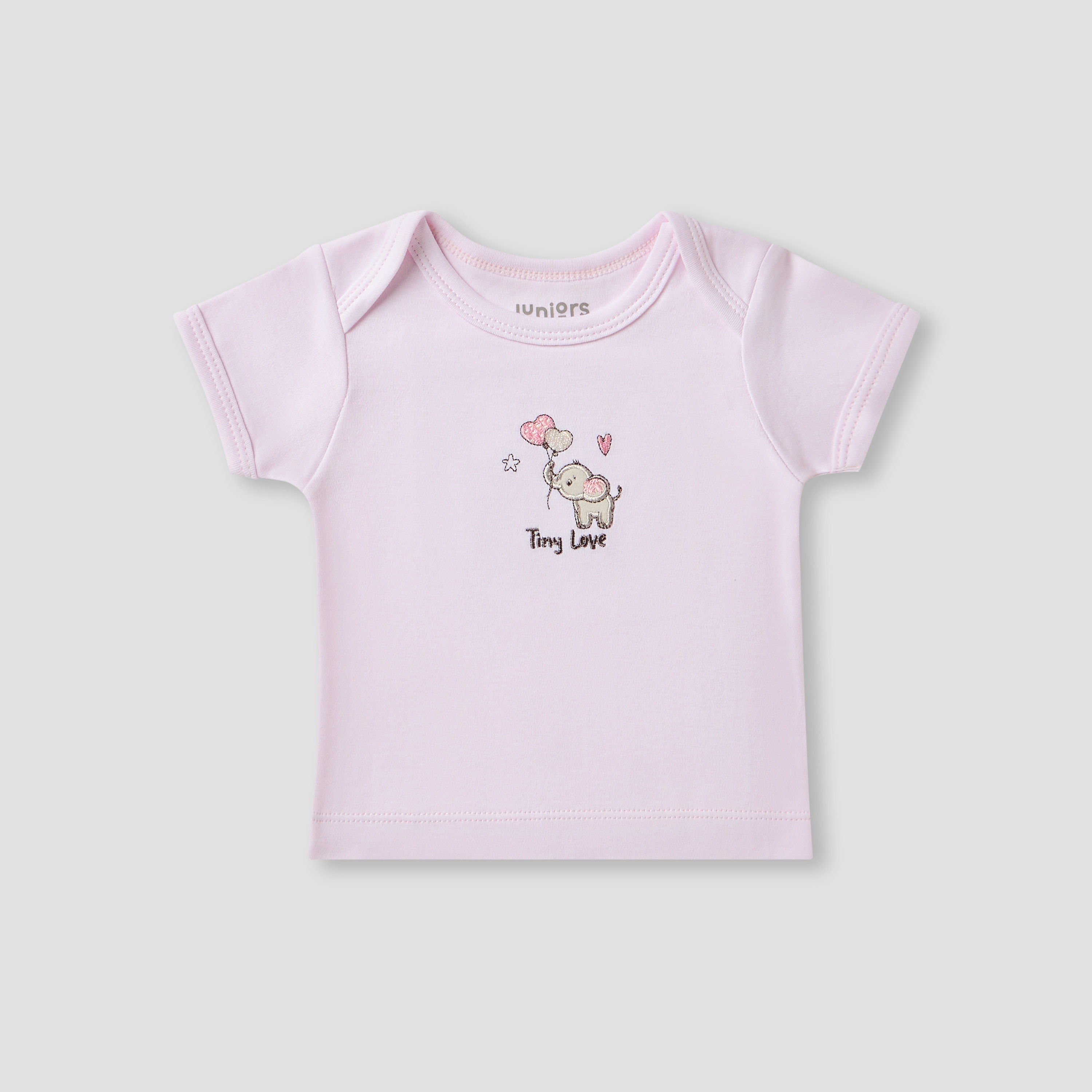 طقم هدايا ملابس بطبعات من جونيورز - طقم 8 قطع-baby-girls-clothing-setsandcoords-image-3