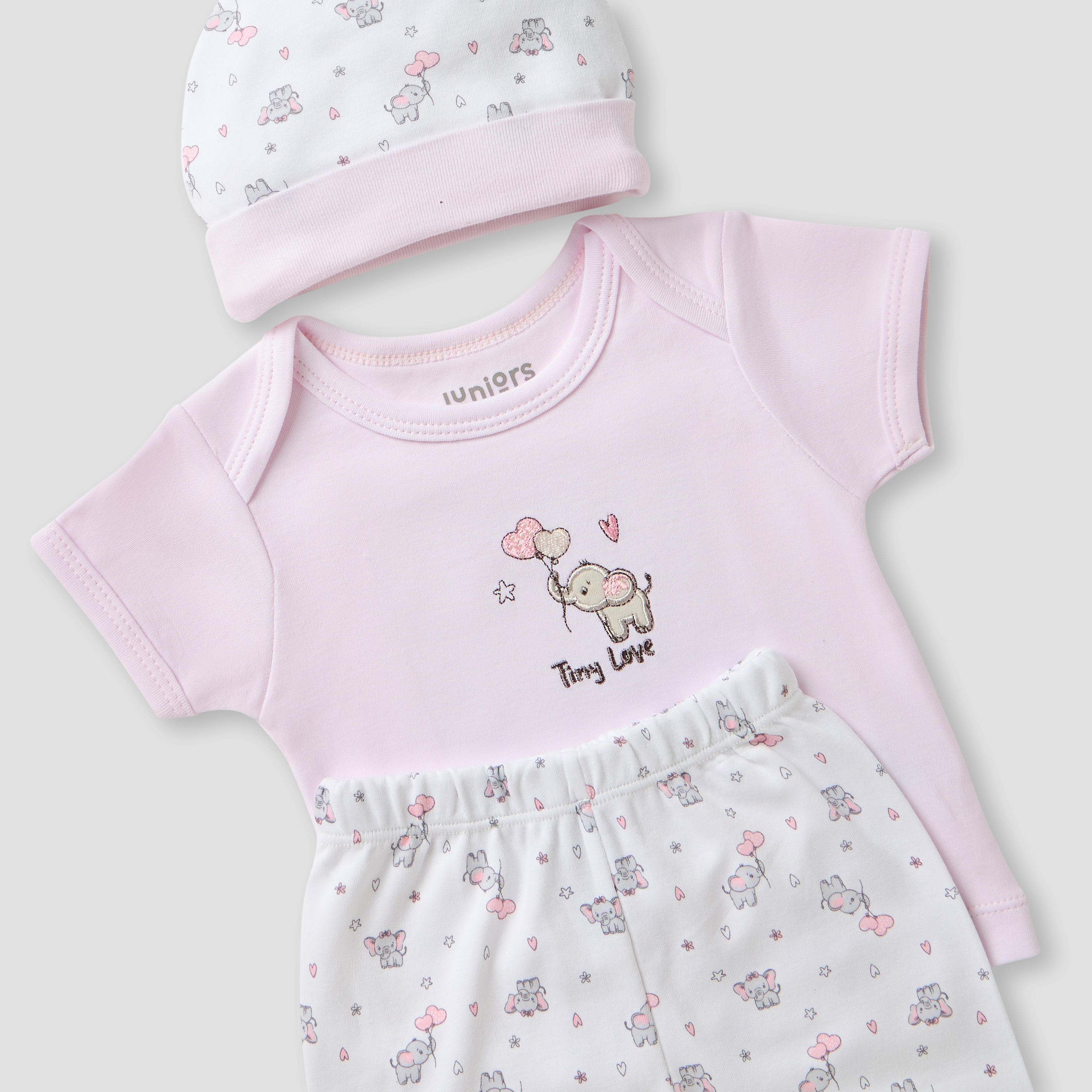 طقم هدايا ملابس بطبعات من جونيورز - طقم 8 قطع-baby-girls-clothing-setsandcoords-image-9