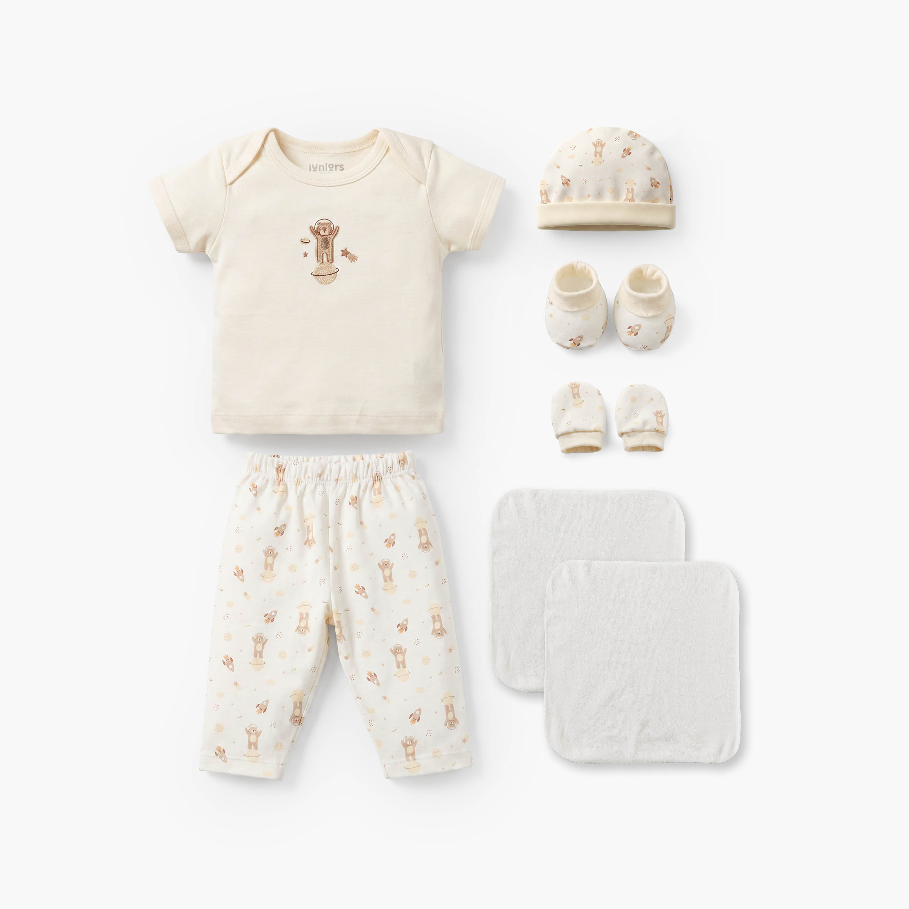 Set of 8 Juniors Clothing Gift Set with Teddy Bear Print-baby-boys-clothing-setsandcoords-image-2