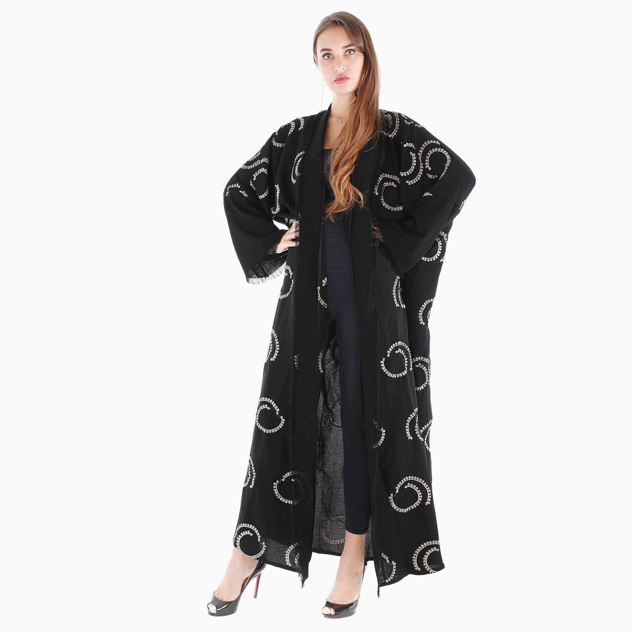 Malikah Embroidered Open Front Abaya-women-arabicclothing-abayas-image-4