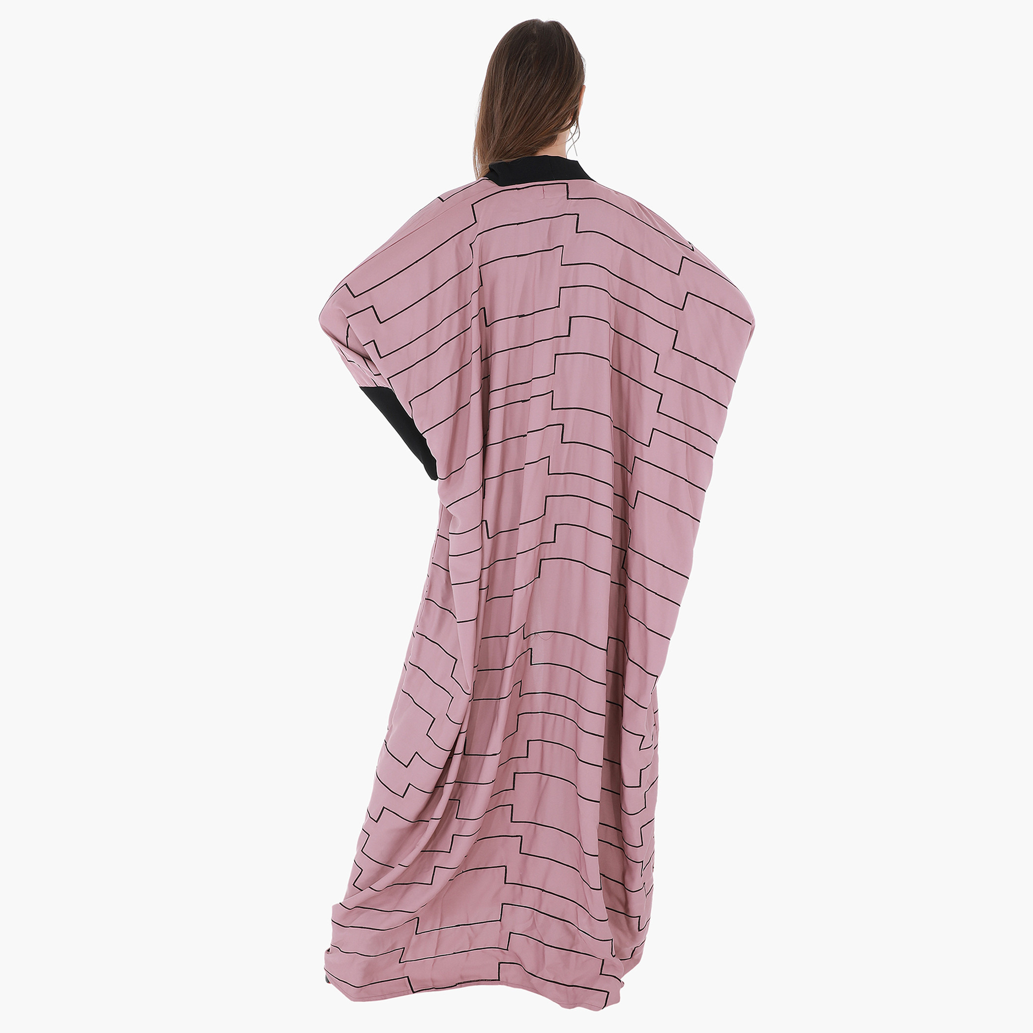 Malikah Printed Open Front Abaya with Long Sleeves-women-arabicclothing-abayas-image-2