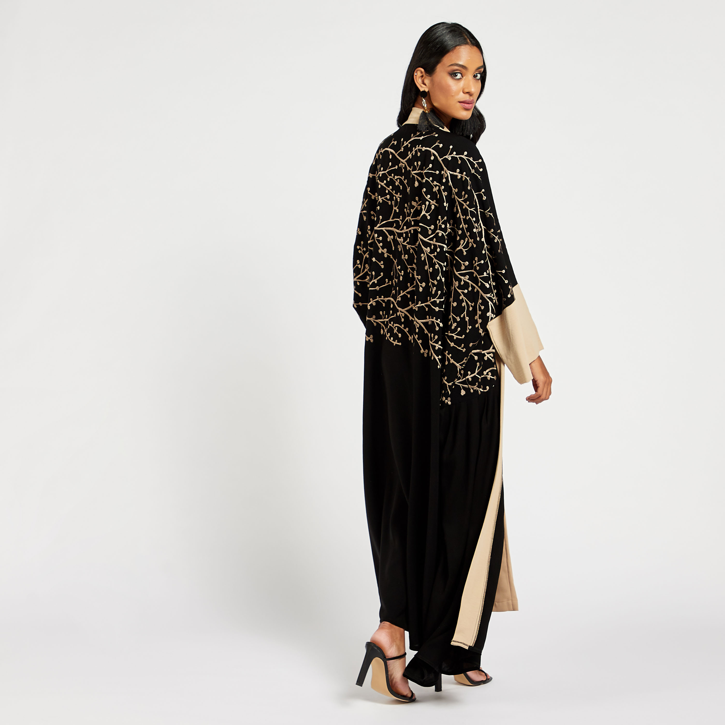 Malikah Embroidered Open Front Abaya-women-arabicclothing-abayas-image-3