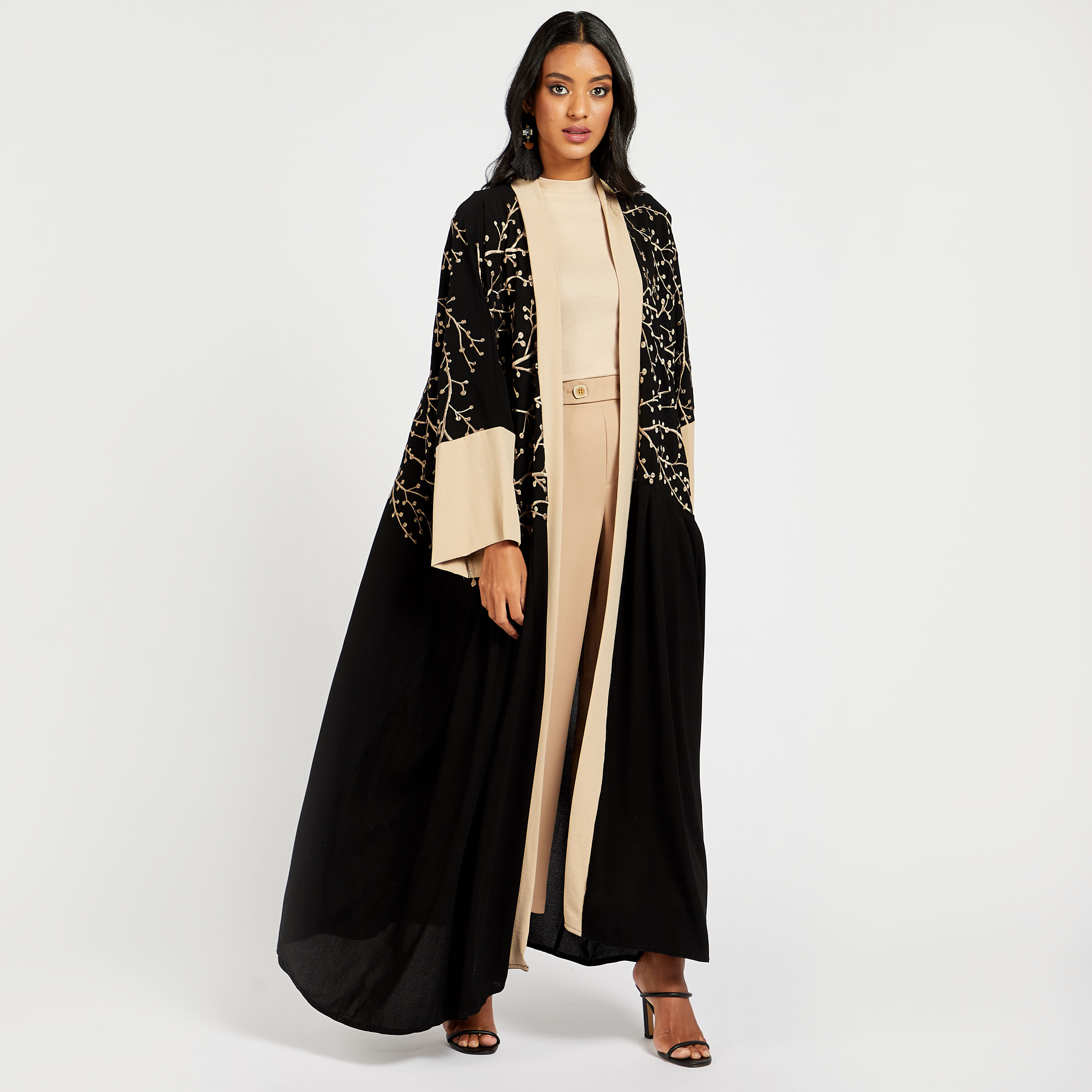 Malikah Embroidered Open Front Abaya-women-arabicclothing-abayas-image-5