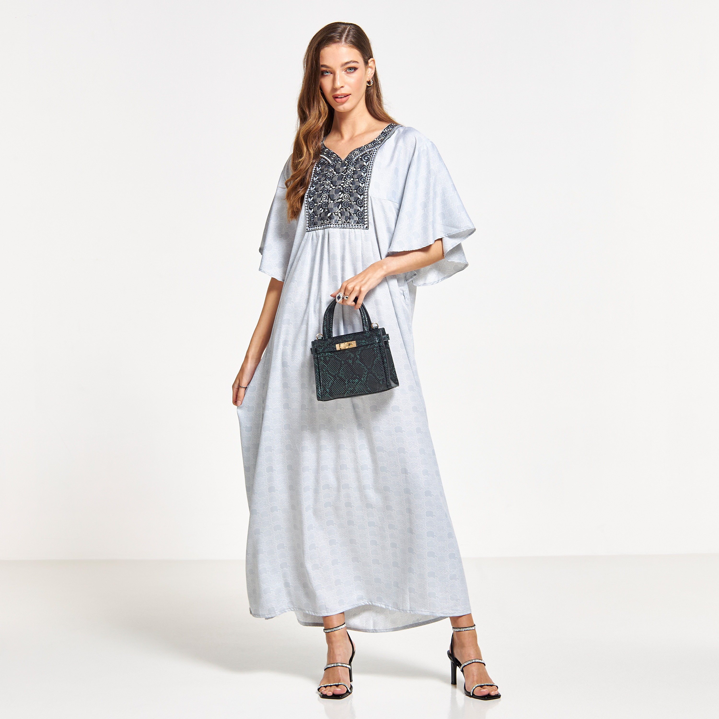 Malikah Embroidered Jalabiya with Flared Sleeves-women-arabicclothing-jalabiyas-image-1