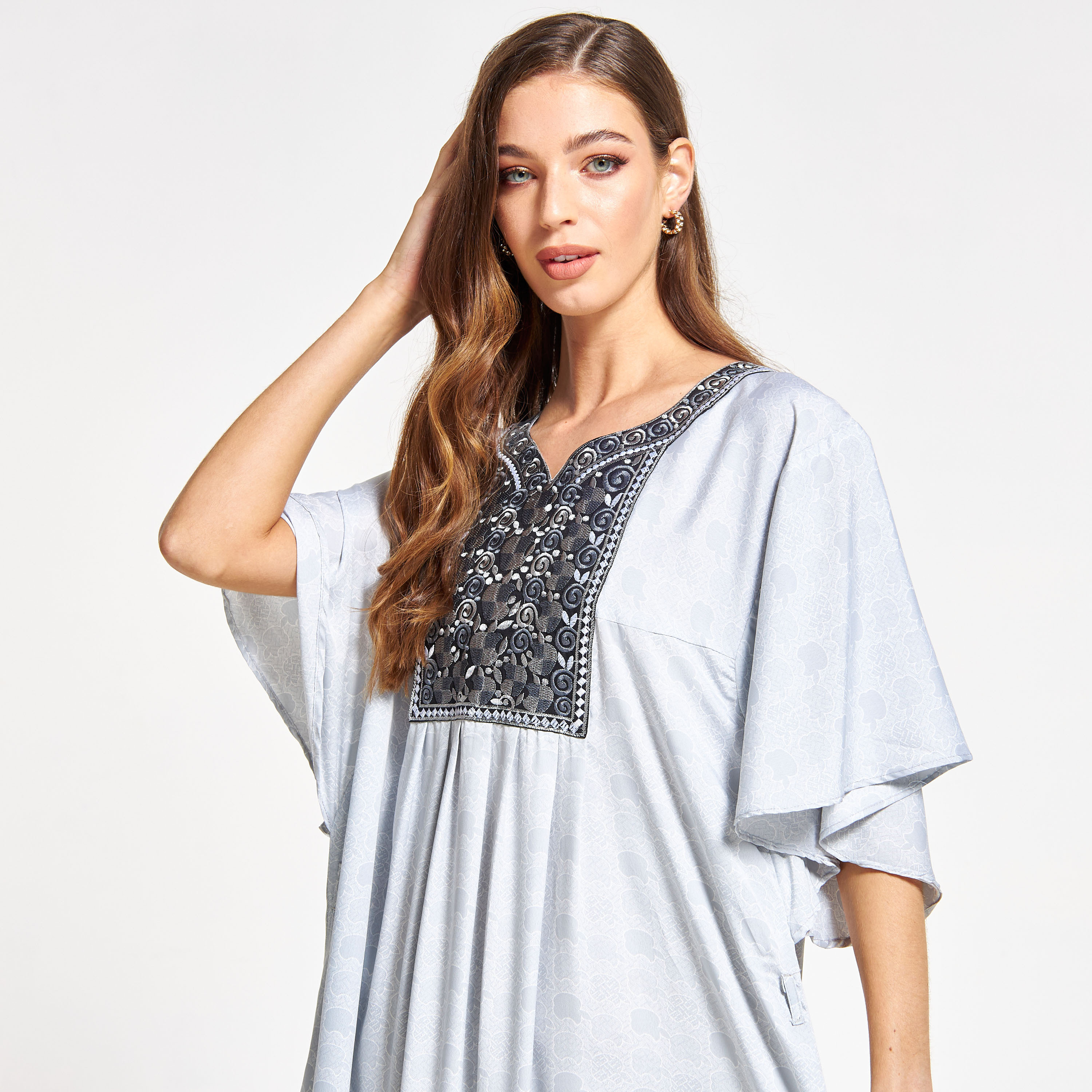 Malikah Embroidered Jalabiya with Flared Sleeves-women-arabicclothing-jalabiyas-image-3