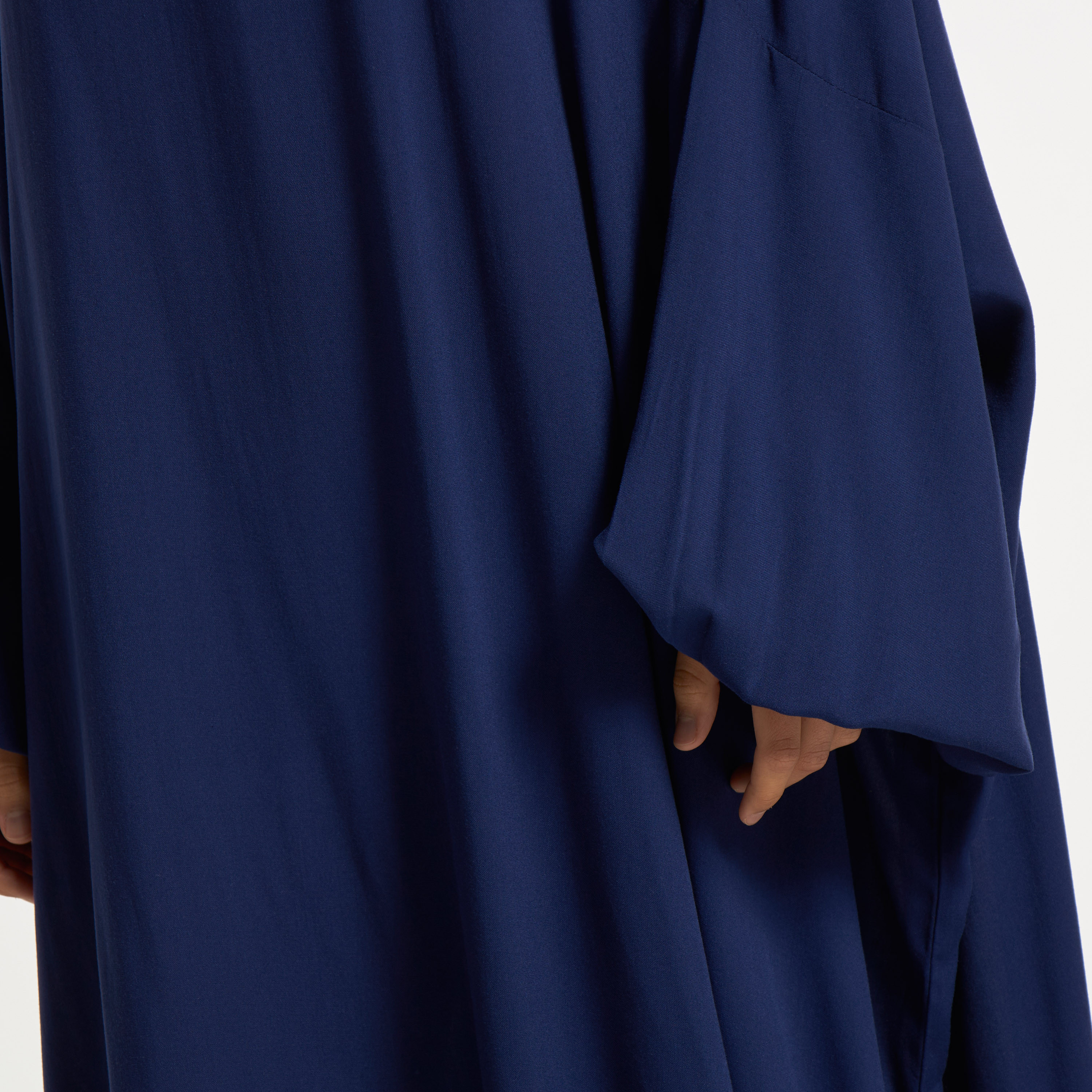 Malikah Solid Prayer Dress with Attached Head Scarf-women-arabicclothing-abayas-image-5