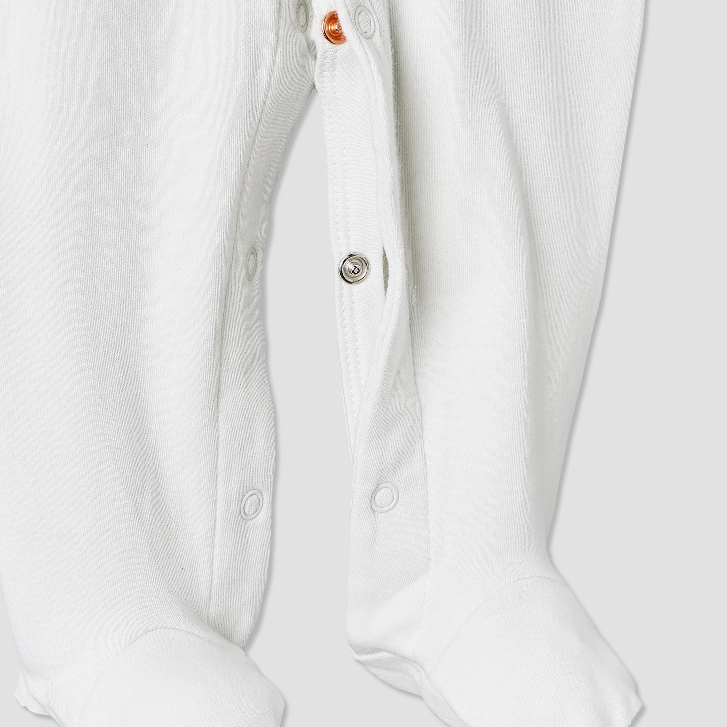 بدلة نوم قطن بياقة ضيقة وأكمام طويلة وزخارف فيل من جونيورز-baby-boys-clothing-nightwear-sleepsuits-image-4