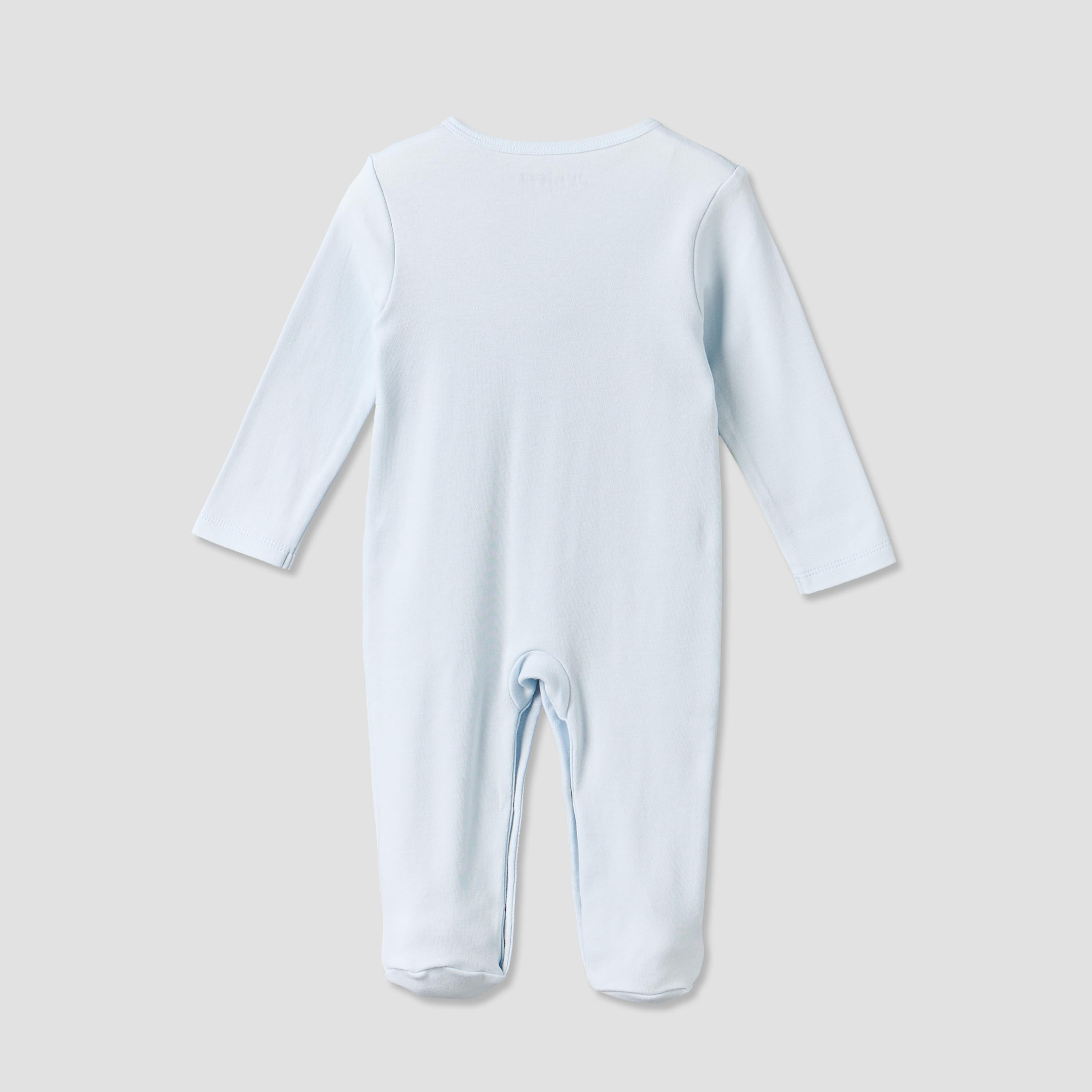 بدلة نوم قطن بياقة ضيقة وأكمام طويلة وزخارف سلحفاة من جونيورز-baby-boys-clothing-nightwear-sleepsuits-image-2