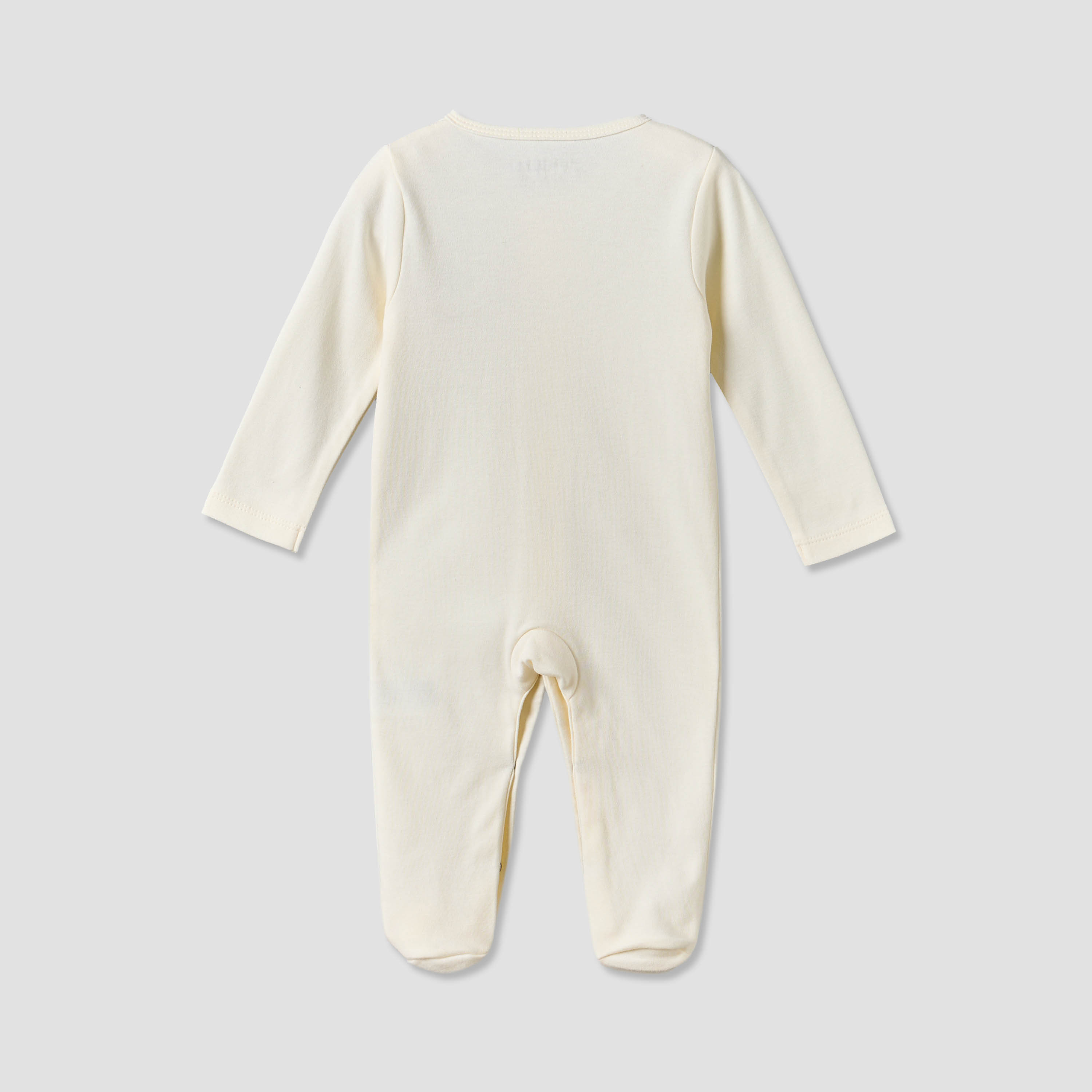 Juniors Cotton Crew Neck Long Sleeves Sleepsuit with Cloud Applique-baby-girls-clothing-nightwear-sleepsuits-image-2