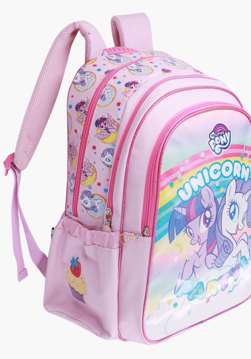 Unicorn Print Backpack - 18 inches-Backpacks-image-1