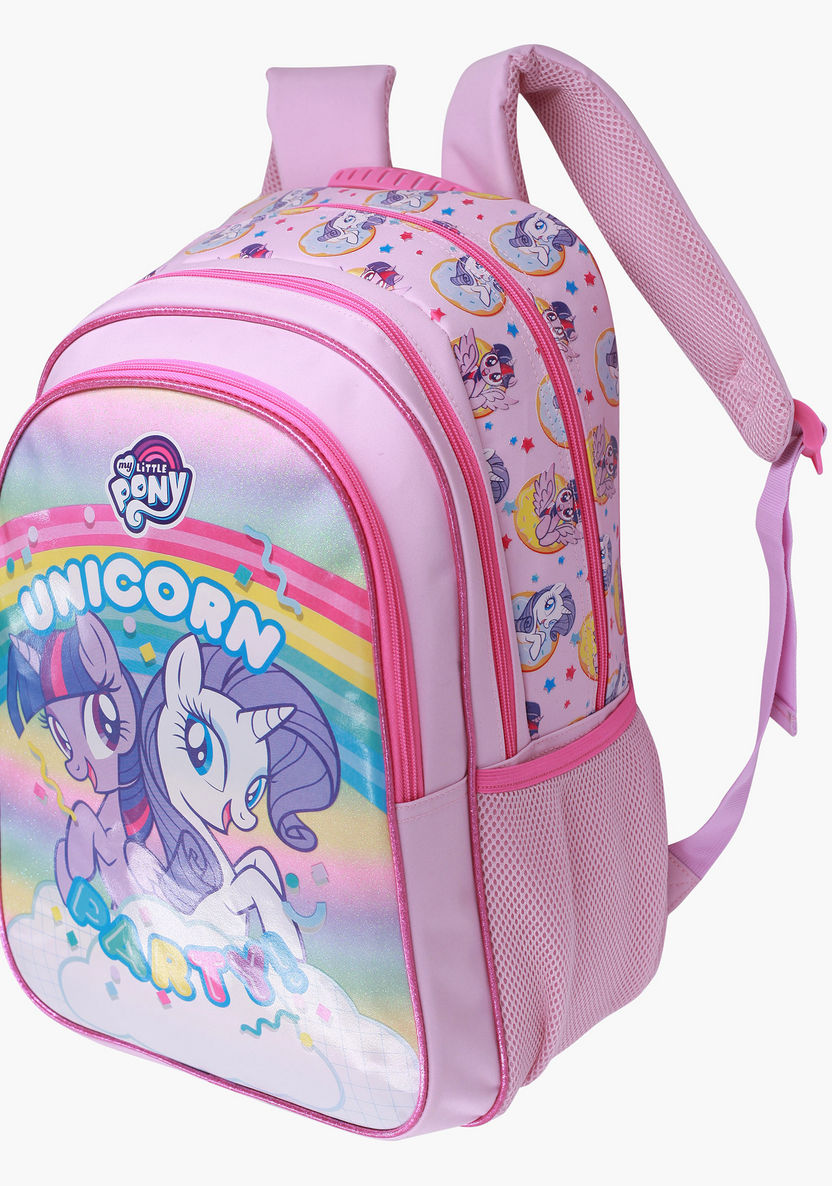 Unicorn Print Backpack - 18 inches-Backpacks-image-2