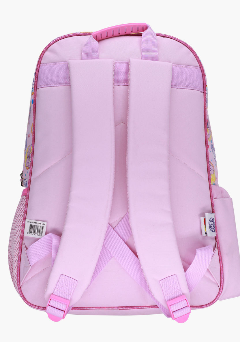 Unicorn Print Backpack - 18 inches-Backpacks-image-3