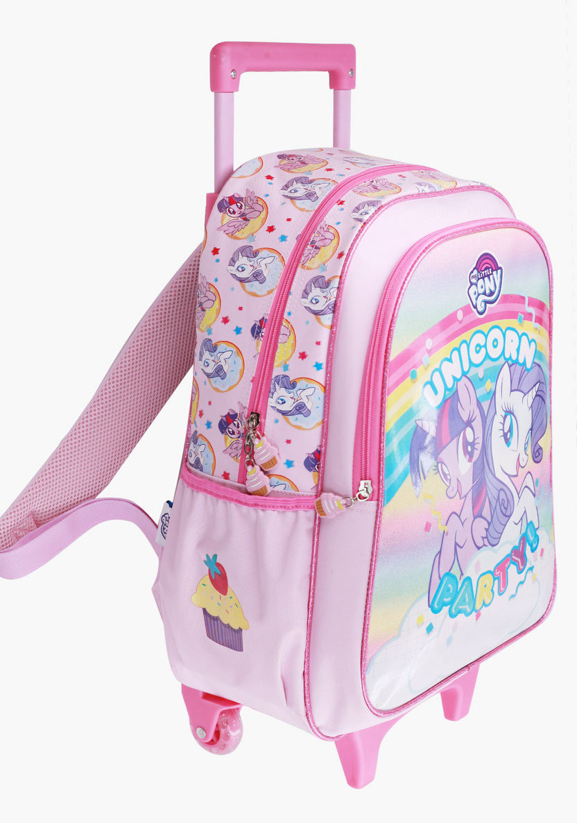Unicorn Print Trolley Backpack - 18 inches-Trolleys-image-1