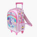 Unicorn Print Trolley Backpack - 18 inches-Trolleys-thumbnail-2