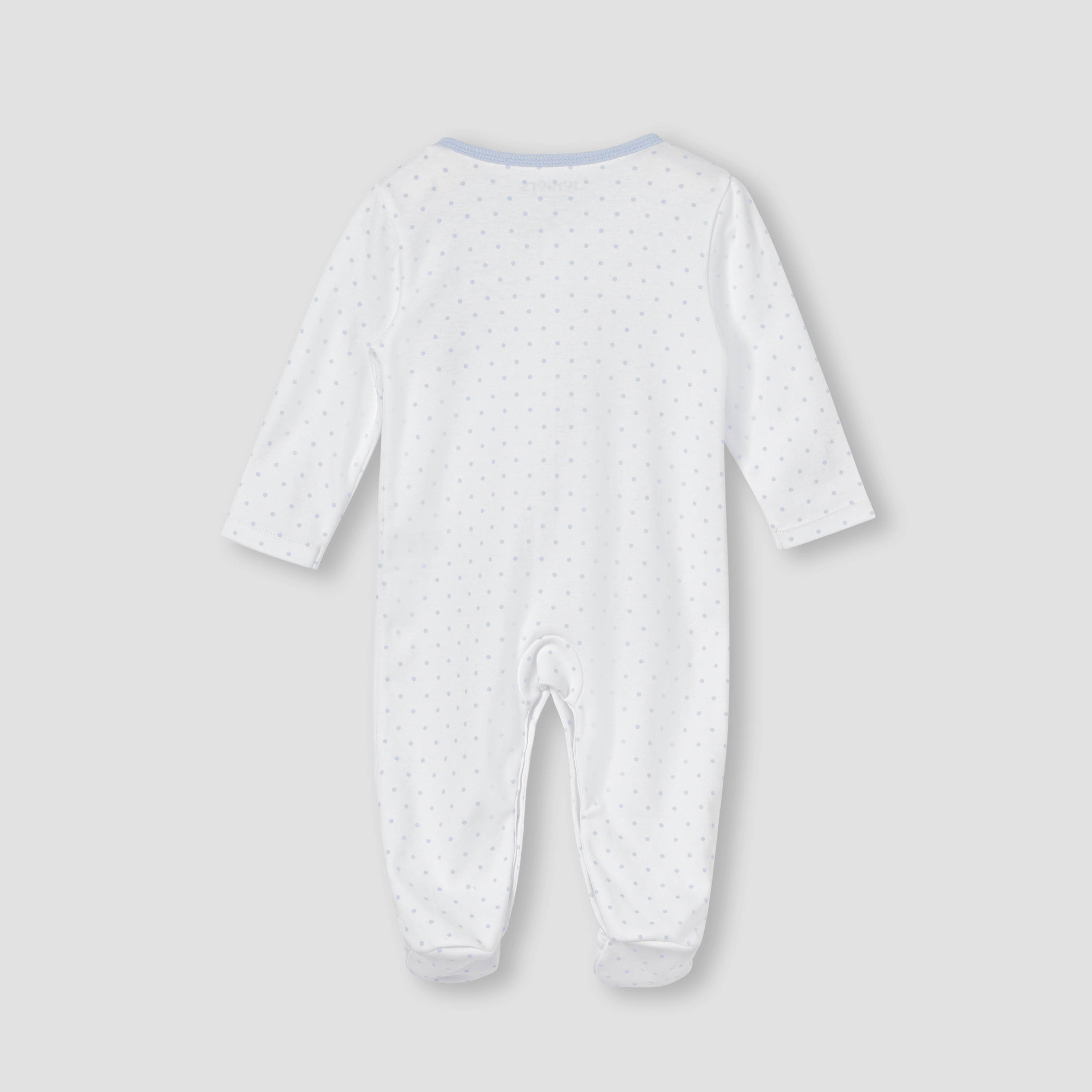 بدلة نوم بأكمام طويلة وإغلاق بزرار مزينة بتطريز روبوت من جونيورز-baby-boys-clothing-nightwear-sleepsuits-image-3