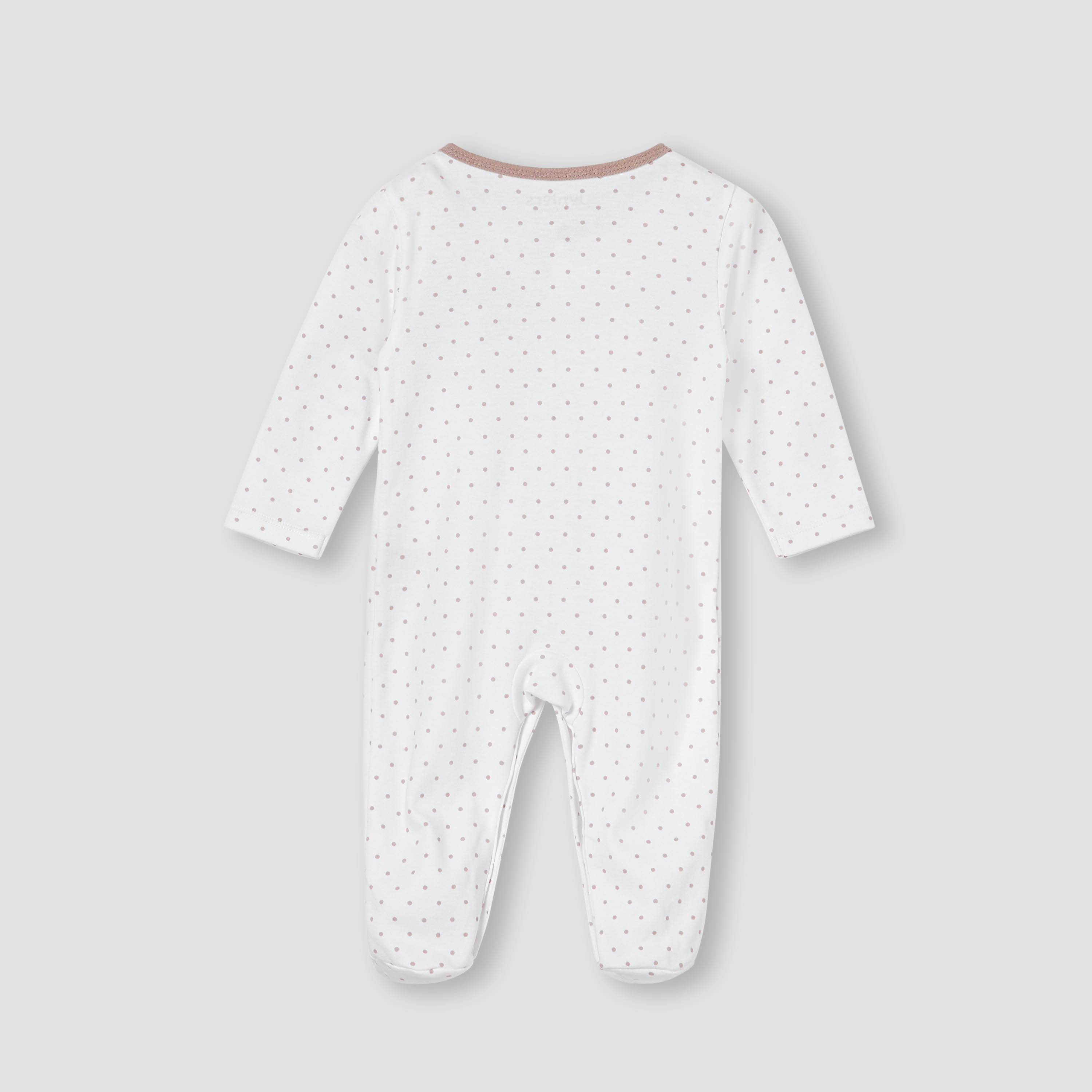 Juniors Horse Applique Sleepsuit with Long Sleeves and Button Closure-baby-boys-clothing-nightwear-sleepsuits-image-2