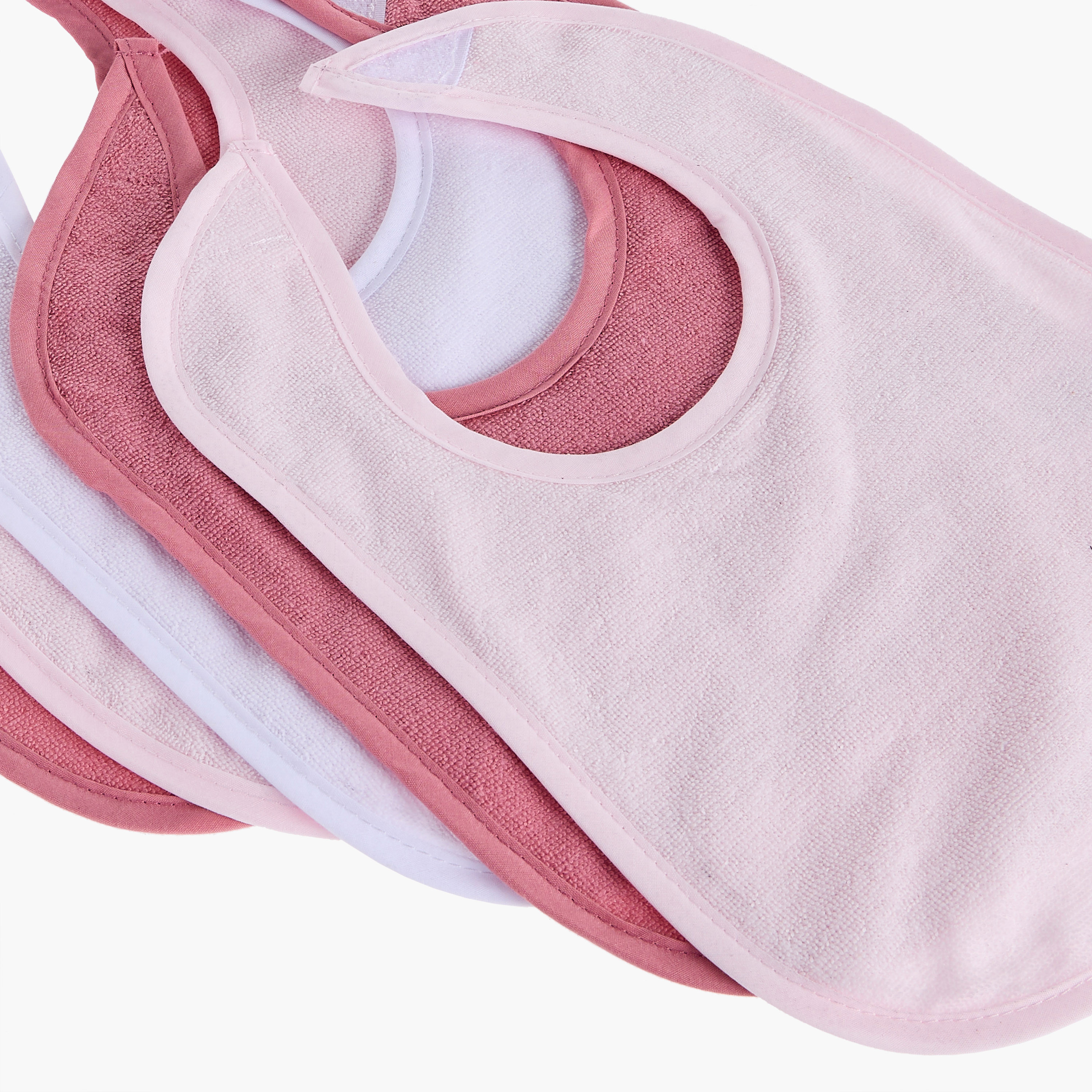 مريلة سادة تيري من جونيورز - طقم من 5 قطع-baby-feeding-bibs-image-6