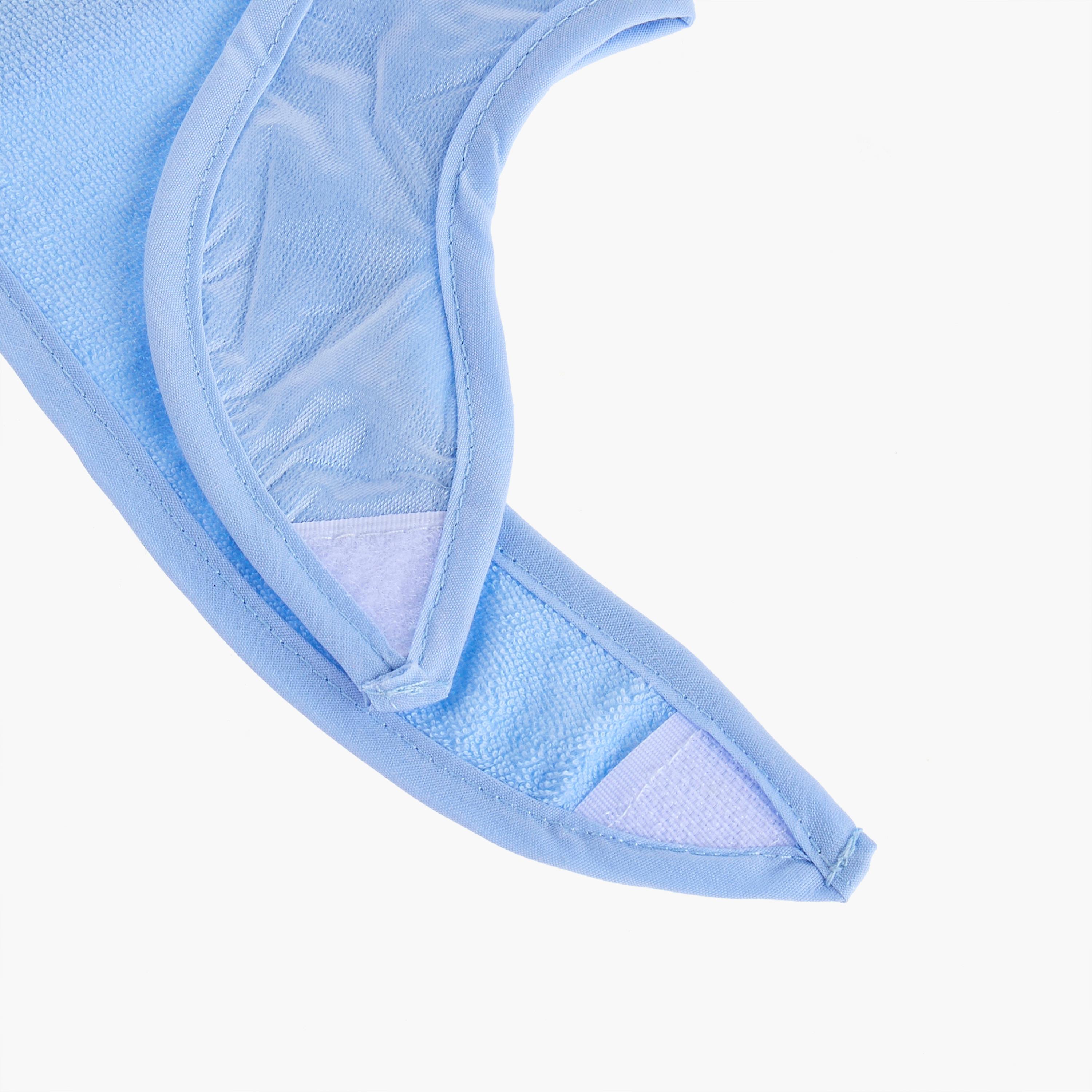 مرايل سادة تيري بشريط إغلاق لاصق من جونيورز - طقم من 5 قطع-baby-feeding-bibs-image-1