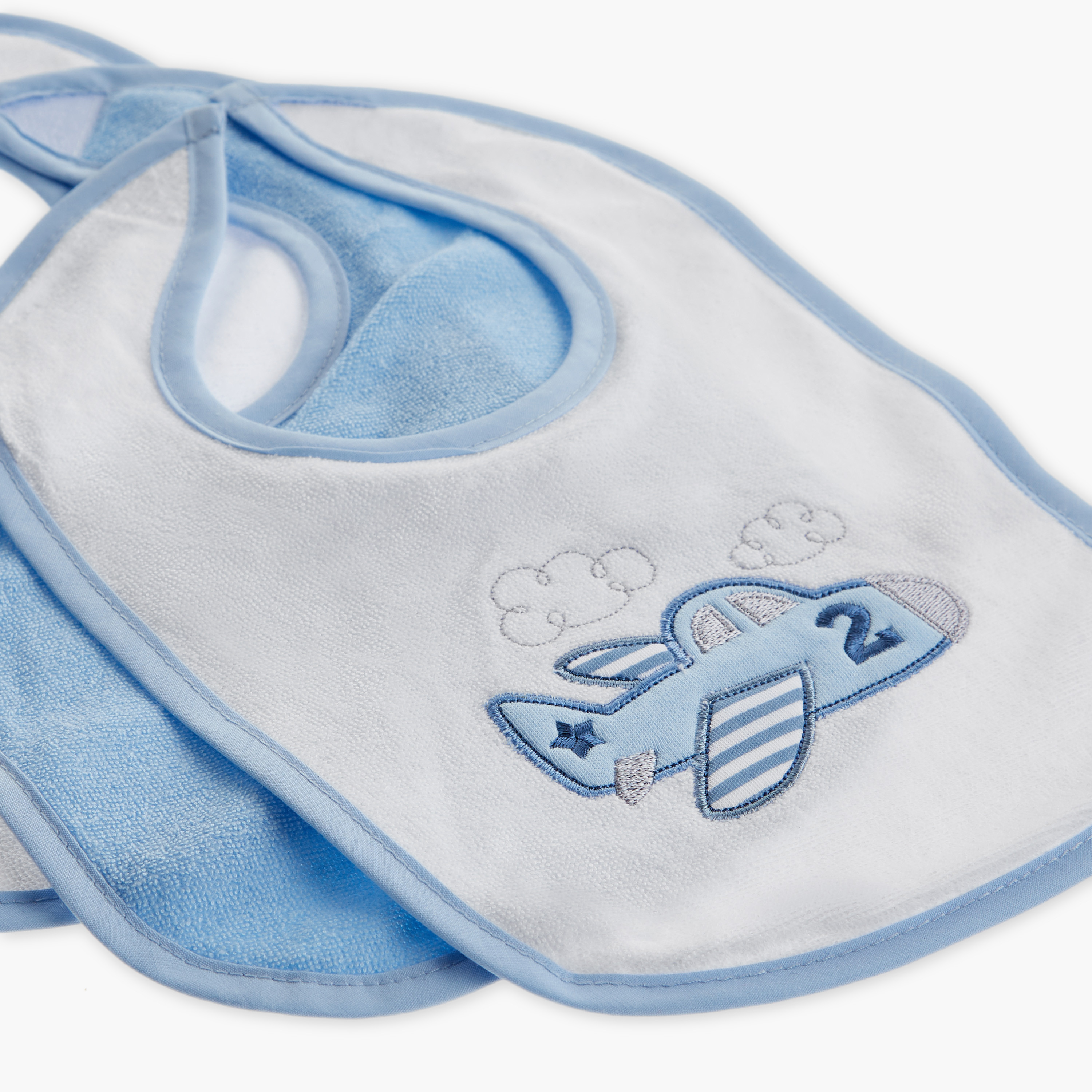 Juniors Assorted Bib with Snap Button Closure - Set of 3-baby-feeding-bibs-image-6