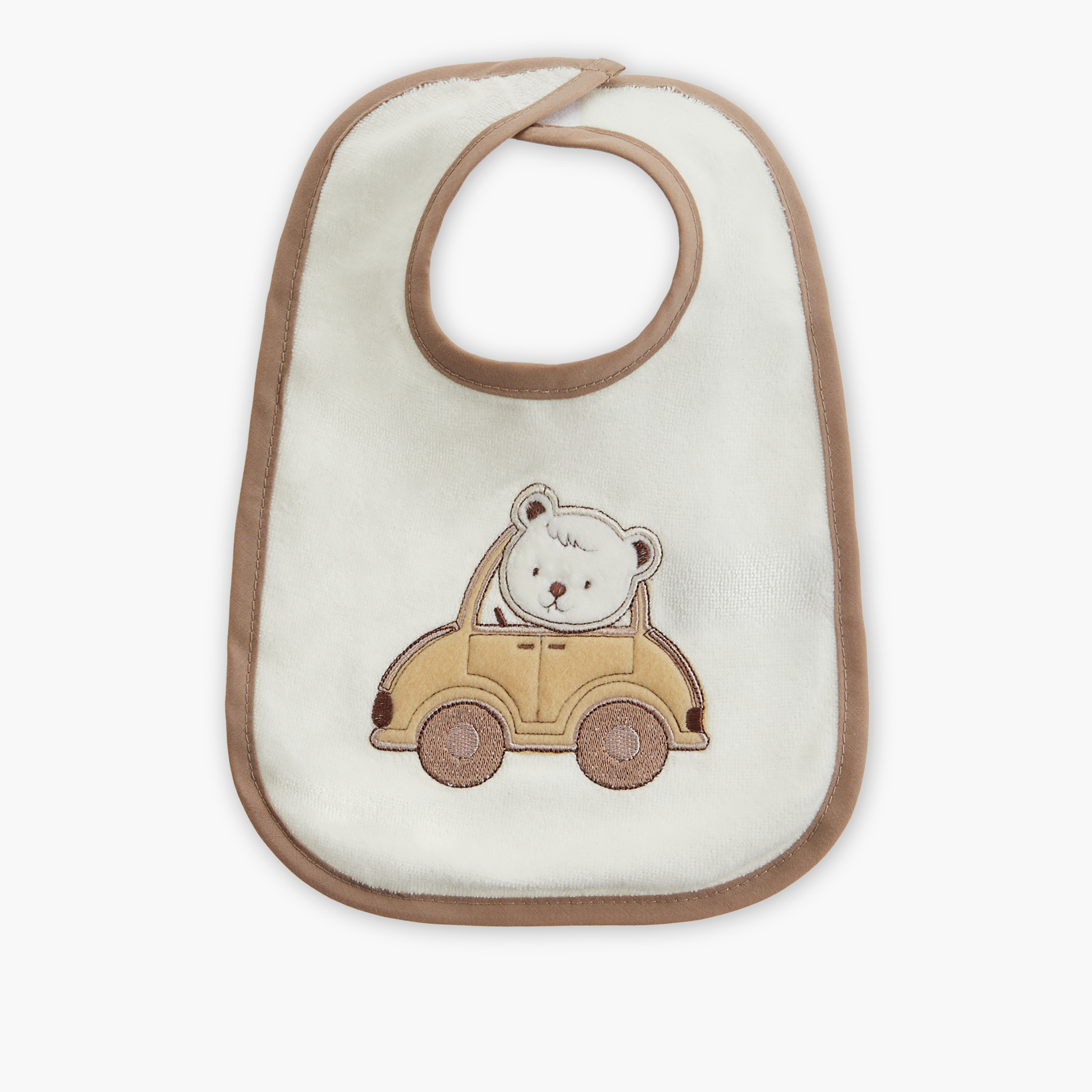 Juniors Assorted Bib with Snap Button Closure - Set of 3-baby-feeding-bibs-image-2