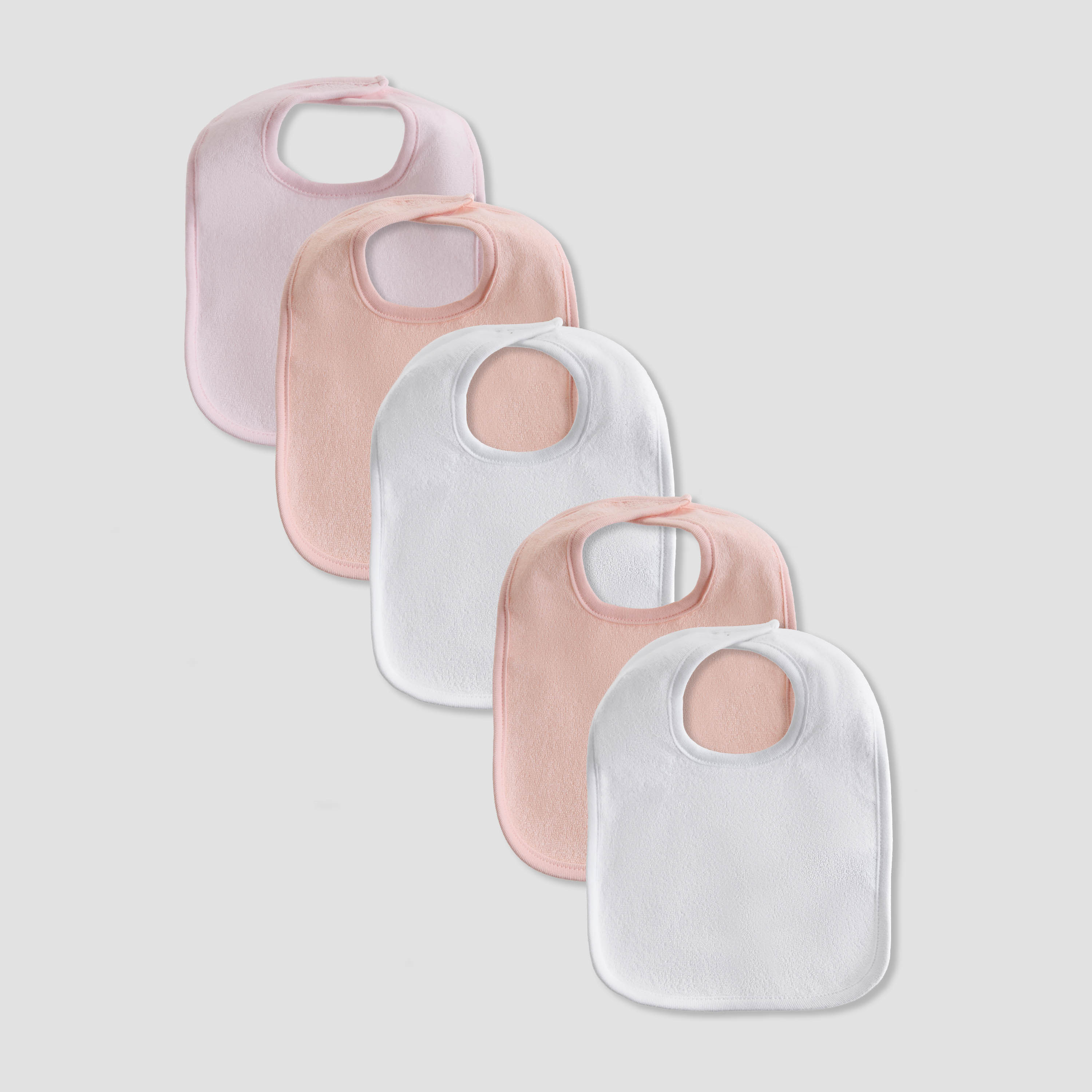 Pack of 5 Juniors Baby Bib with Hook and Loop Closure-baby-feeding-bibs-image-1