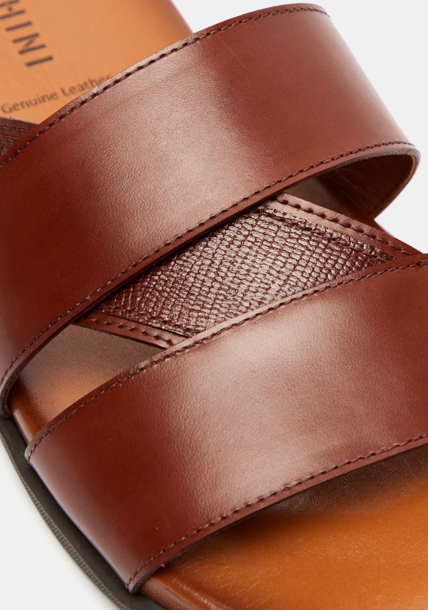 Duchini Men's Slip-On Cross Strap Sandals-Men%27s Sandals-image-2