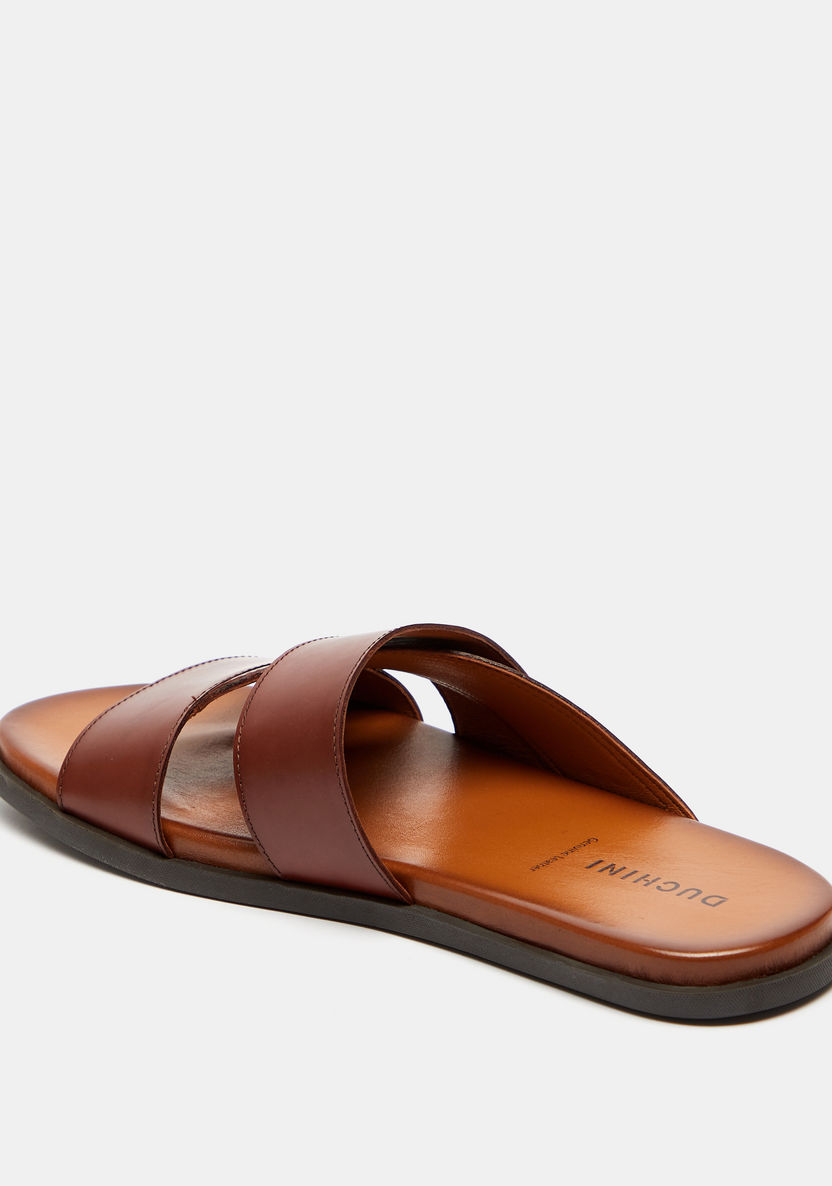 Duchini Men's Slip-On Cross Strap Sandals-Men%27s Sandals-image-3