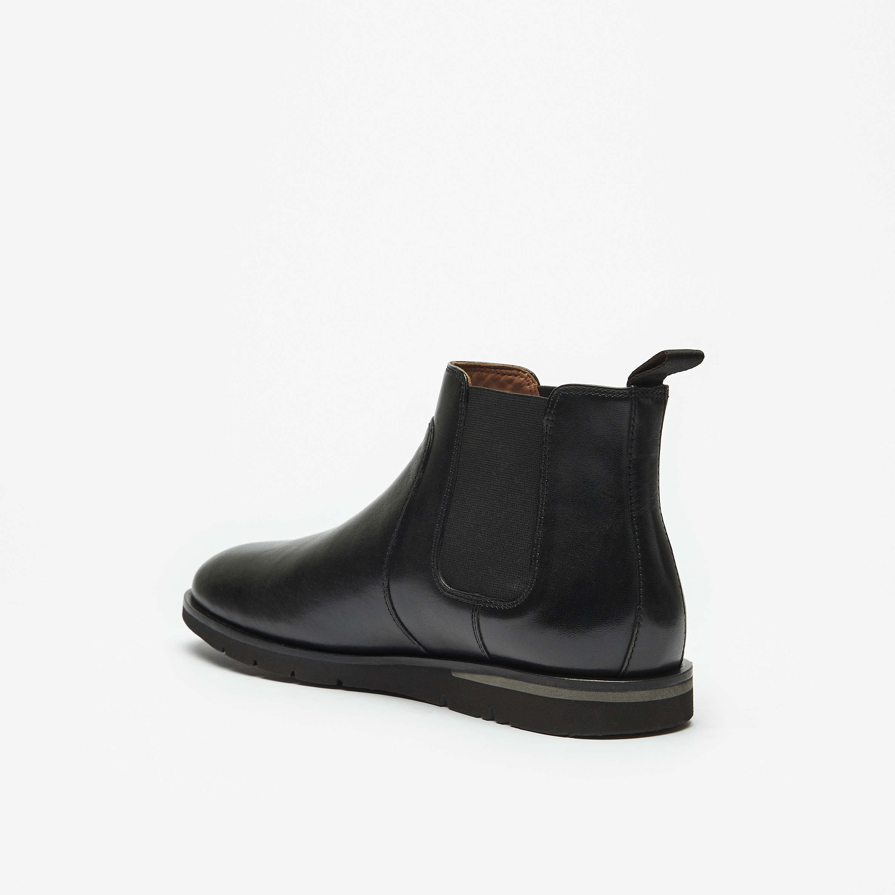 Solid Chelsea Boots with Pull Tabs