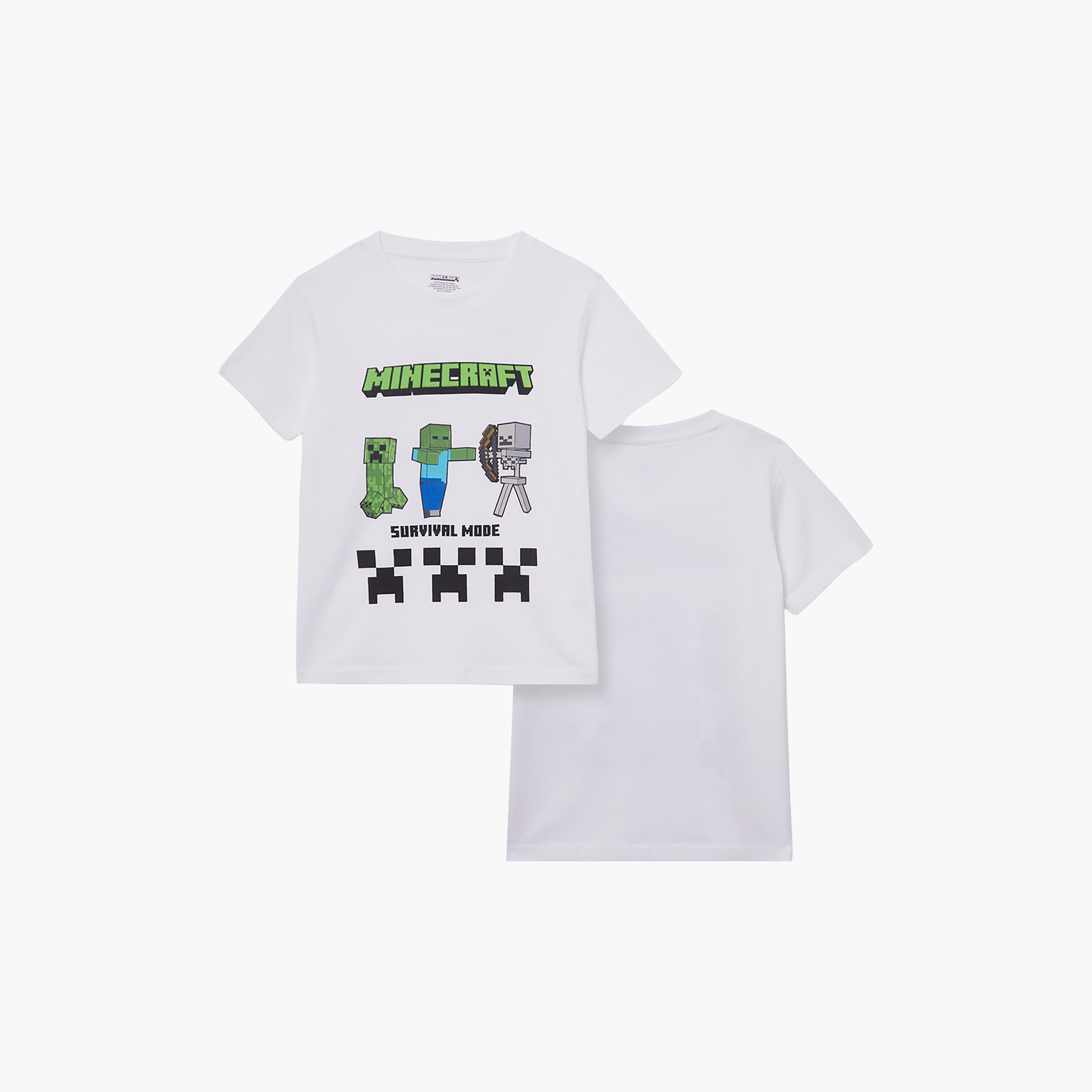 Minecraft Graphic Cotton Short Sleeves T-Shirt-boys-clothing-tshirtsandpolos-image-3