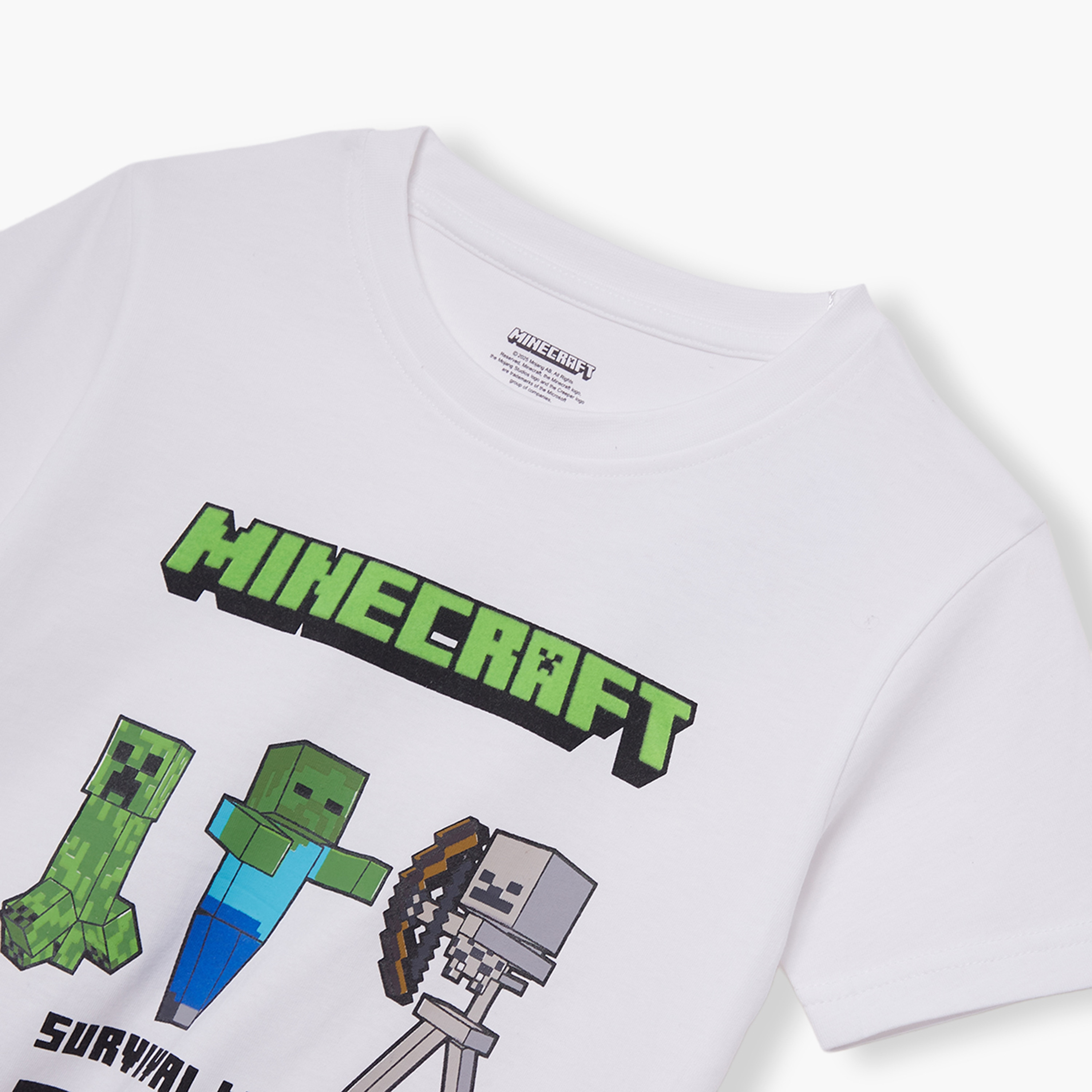 Minecraft Graphic Cotton Short Sleeves T-Shirt-boys-clothing-tshirtsandpolos-image-5