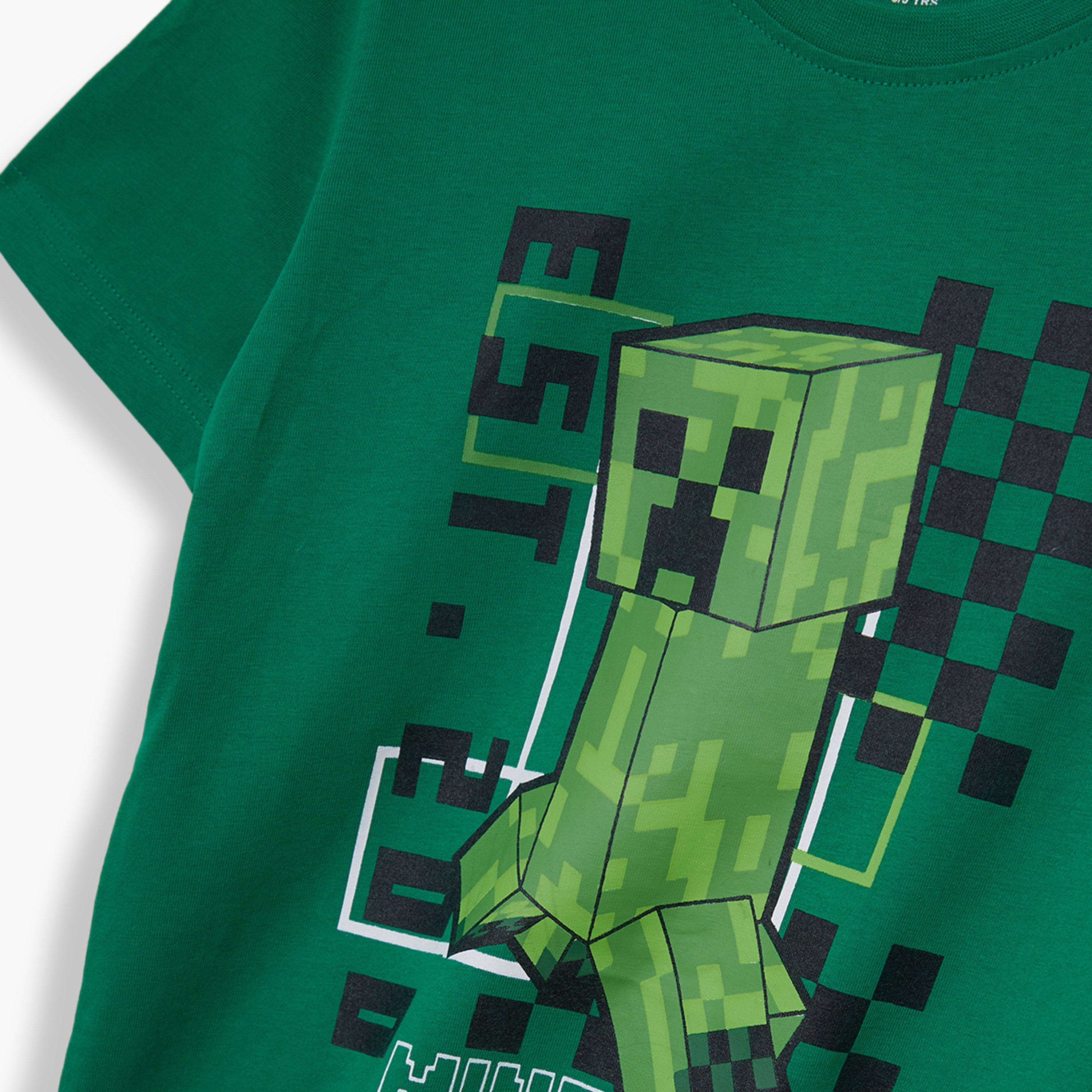 Minecraft Graphic Cotton Short Sleeves T-Shirt-boys-clothing-tshirtsandpolos-image-6