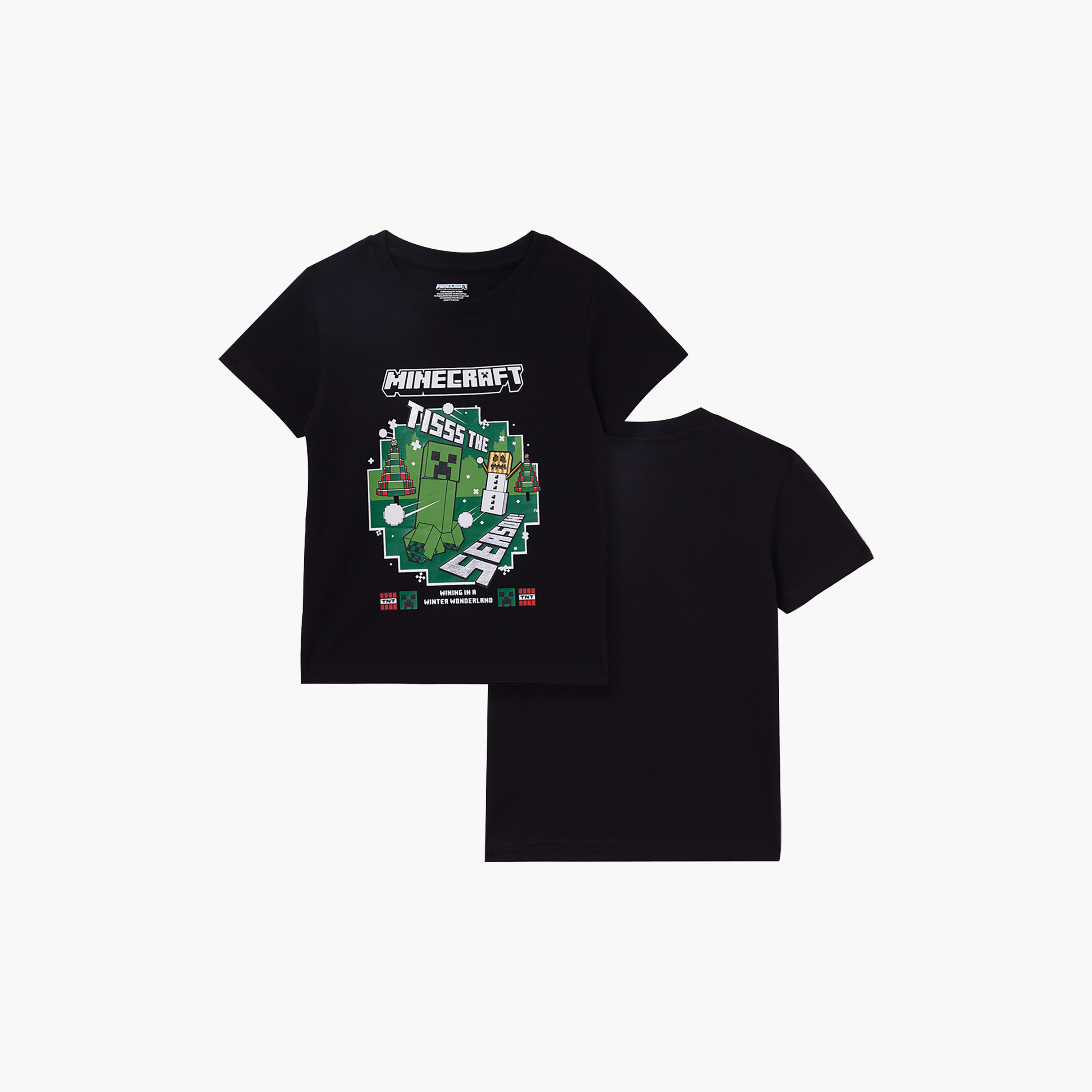 تيشرت قطني بأكمام قصيرة مع رسومات من ماينكرافت-boys-clothing-tshirtsandpolos-image-3
