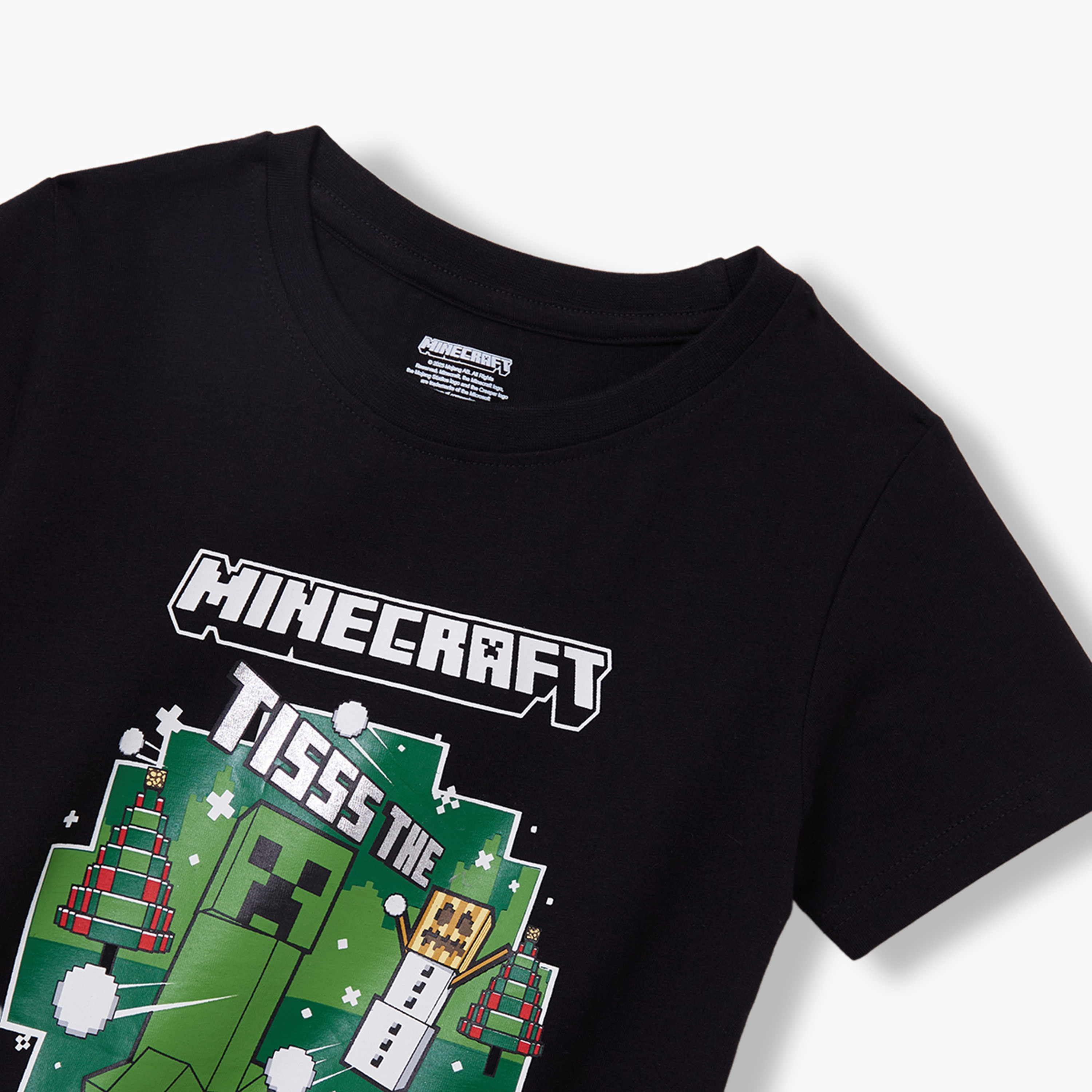 تيشرت قطني بأكمام قصيرة مع رسومات من ماينكرافت-boys-clothing-tshirtsandpolos-image-5