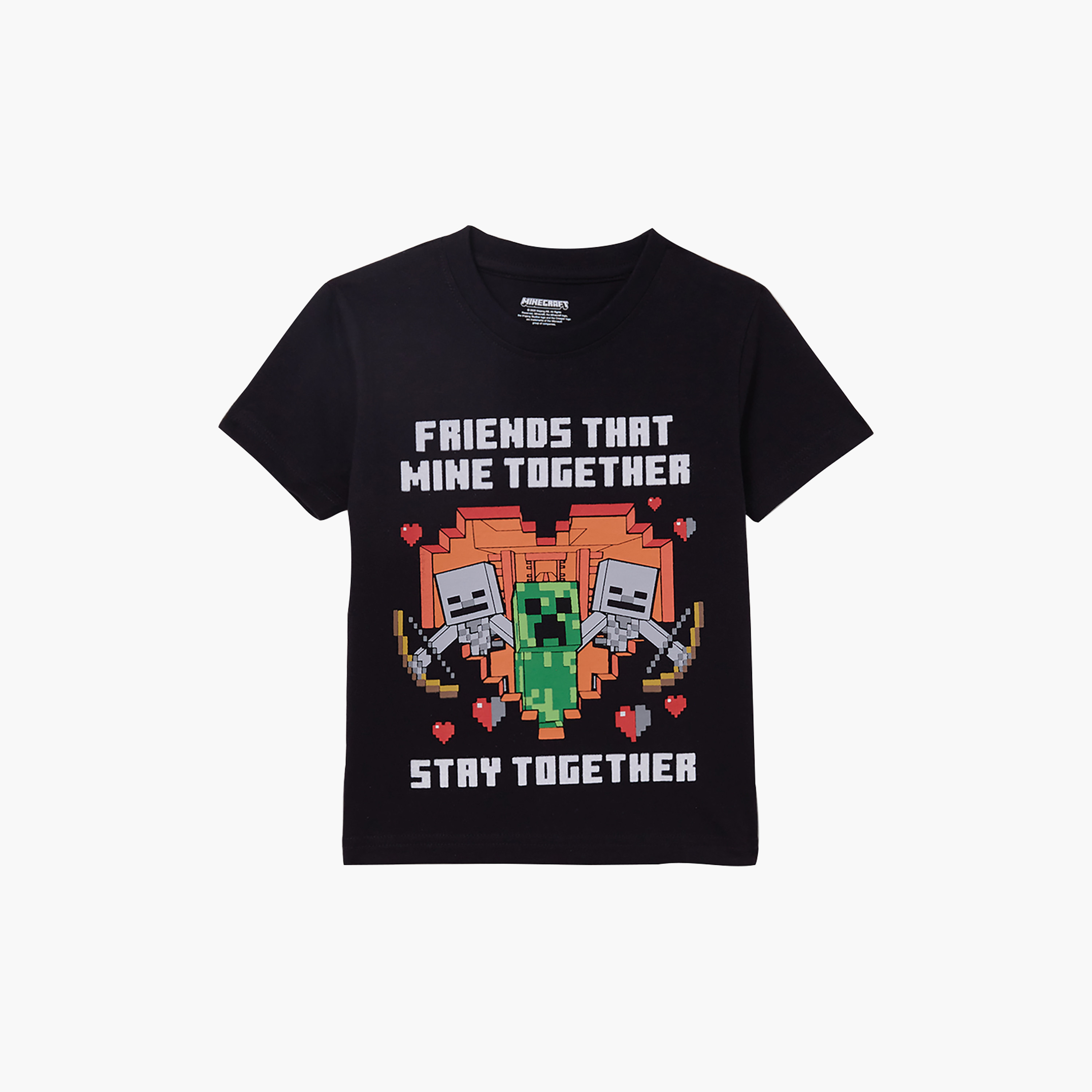 Minecraft Graphic Cotton Short Sleeves T-Shirt-boys-clothing-tshirtsandpolos-image-1