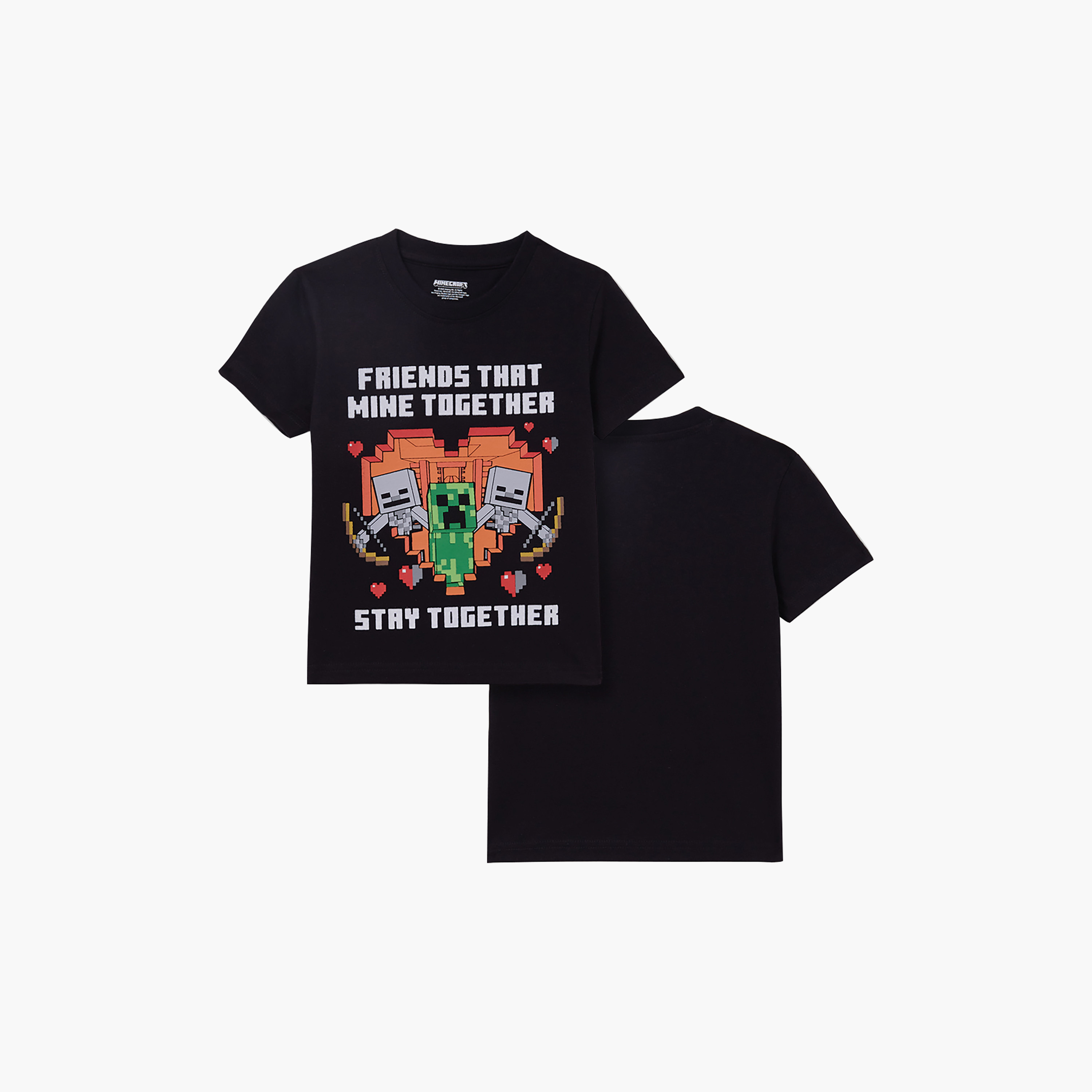 Minecraft Graphic Cotton Short Sleeves T-Shirt-boys-clothing-tshirtsandpolos-image-3